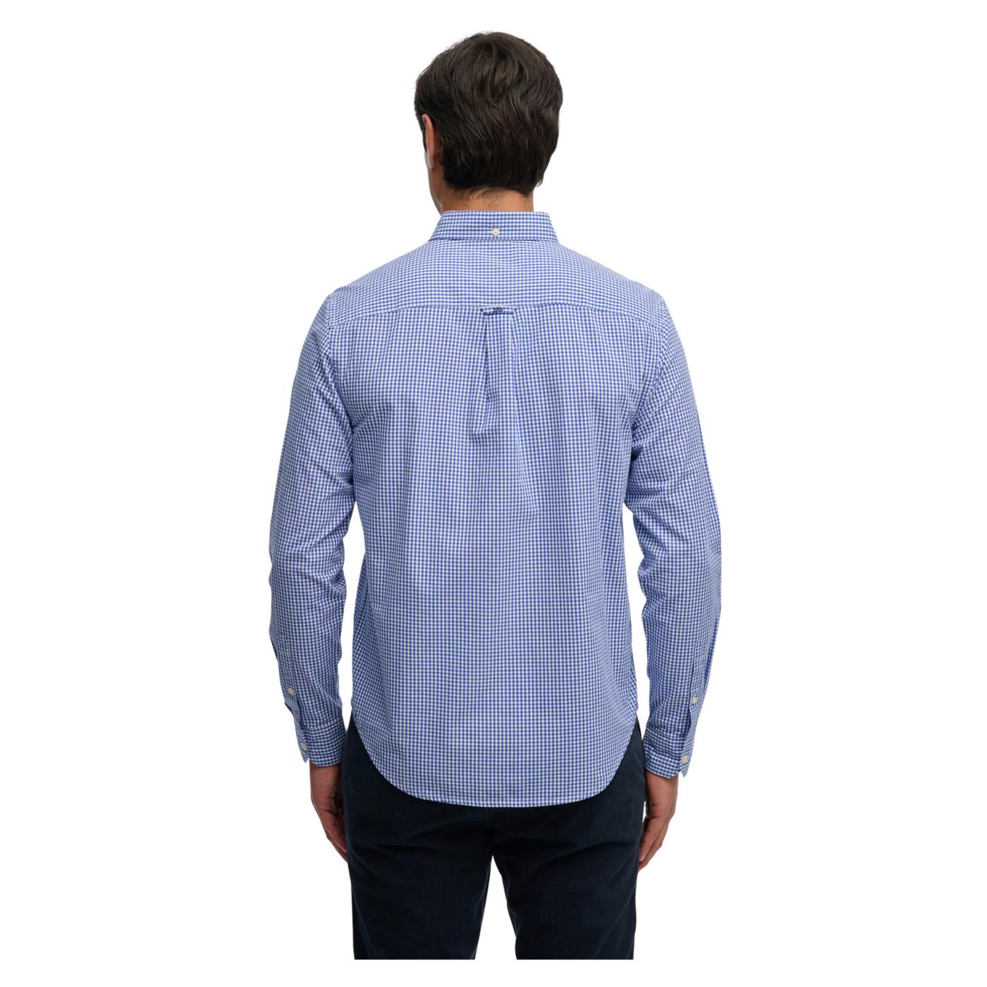 SUPERDRY PREPPY POPLIN LS SHIRT - Blu - vista 2