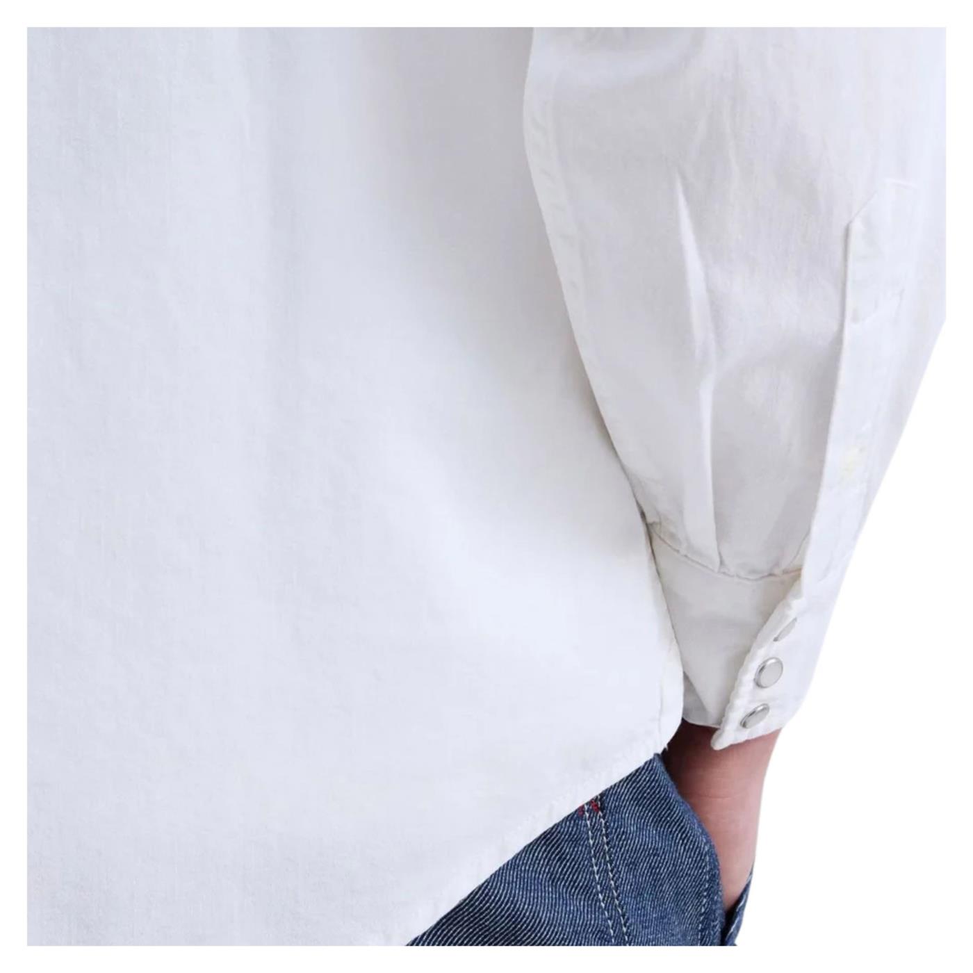 REPLAY CAMICIA WESTERN - Bianco - vista 4