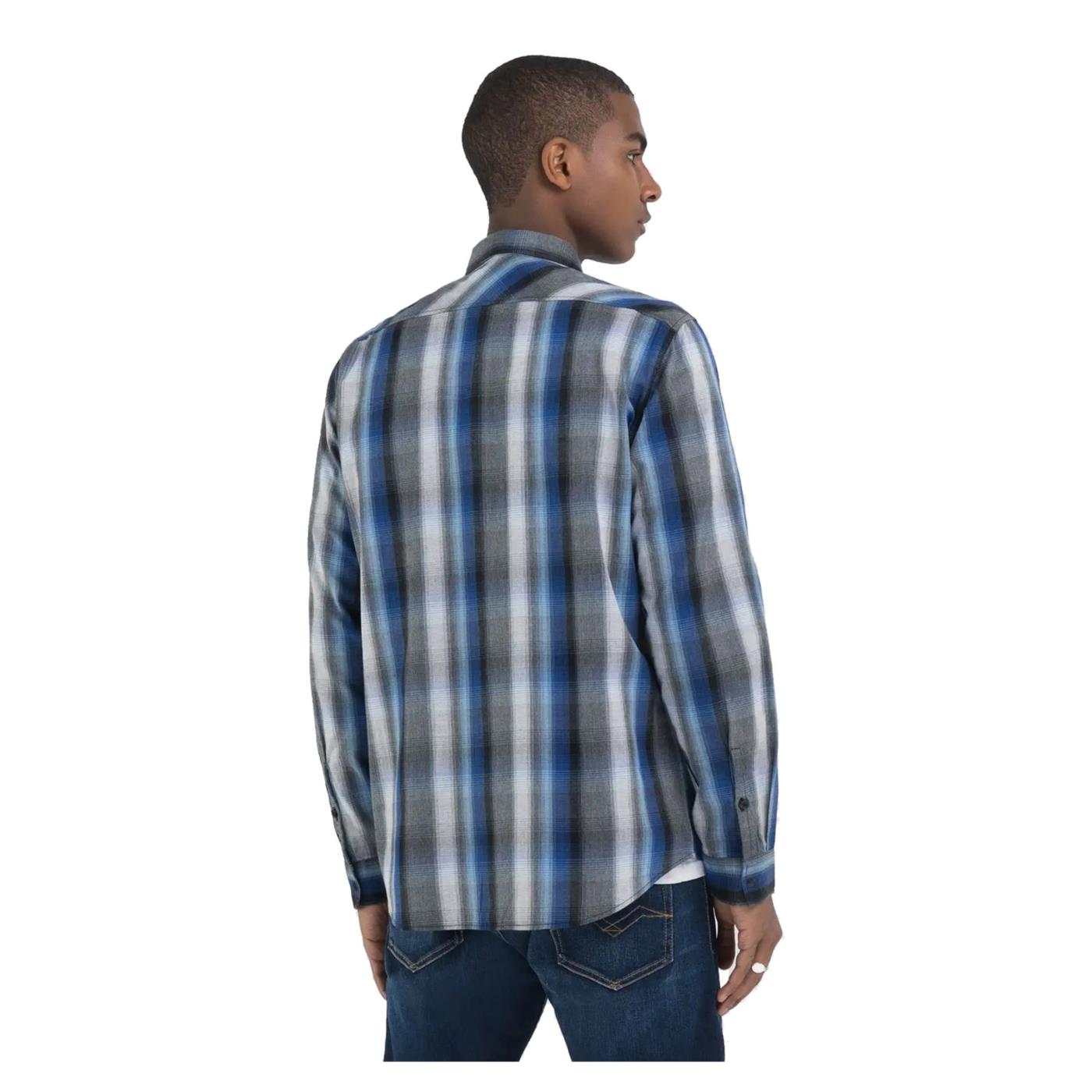 REPLAY CAMICIA CHECK REGULAR FIT