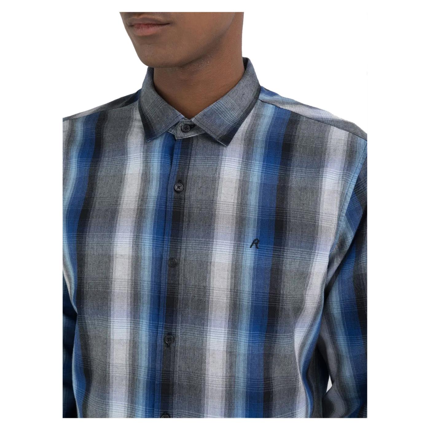 REPLAY CAMICIA CHECK REGULAR FIT
