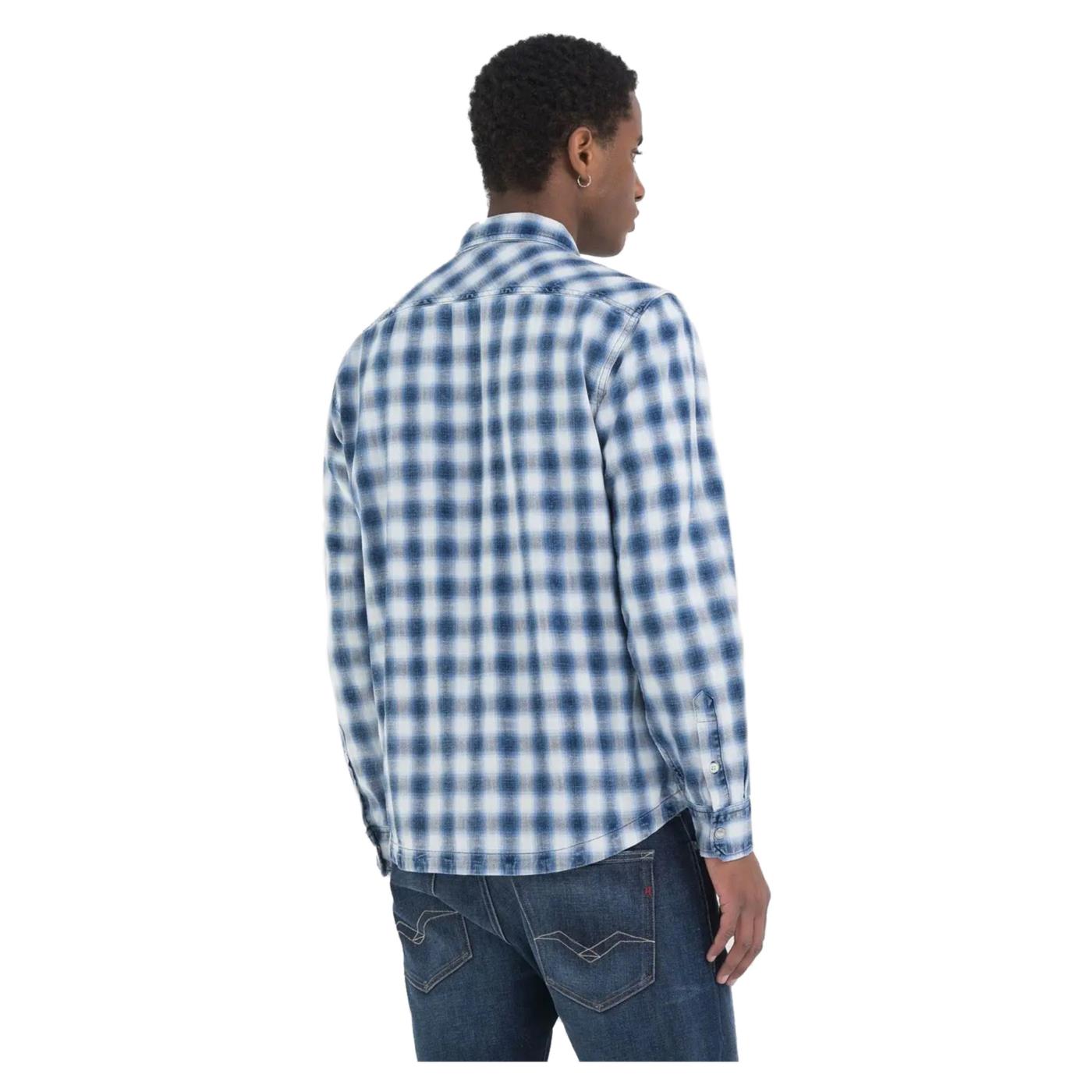 REPLAY CAMICIA CHECK REGULAR FIT