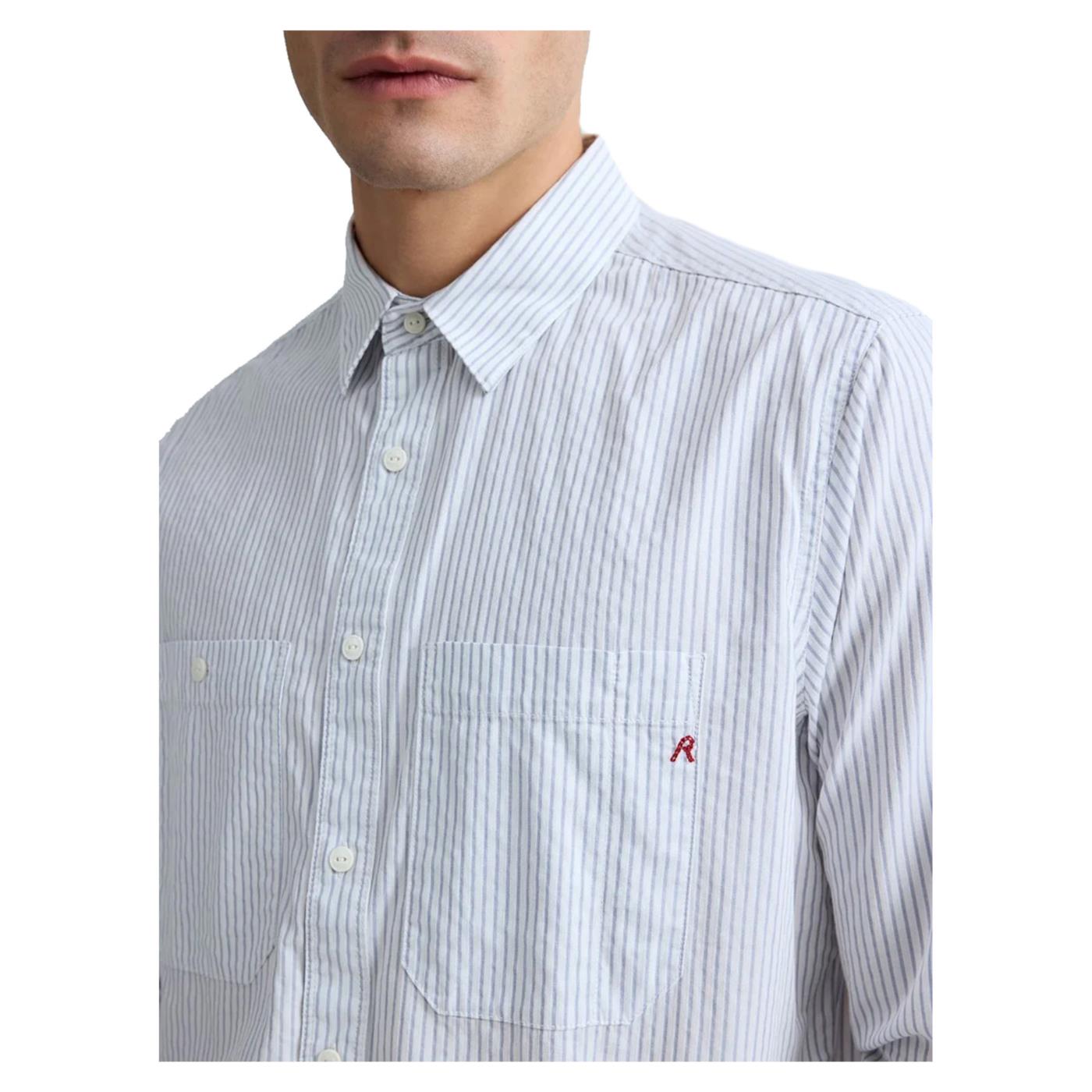 REPLAY CAMICIA ML UOMO - Bianco - vista 3