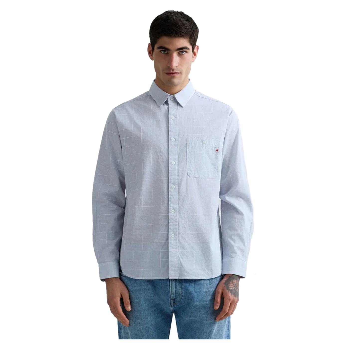 REPLAY CAMICIA ML UOMO - Azzurro - immagine principale