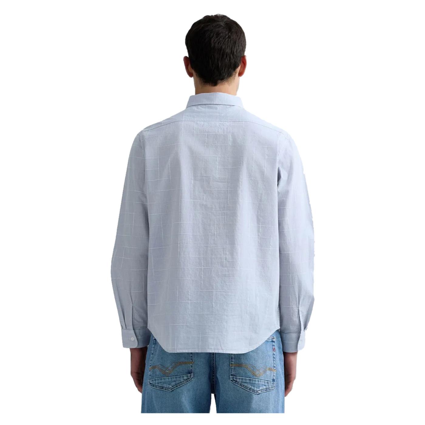 REPLAY CAMICIA ML UOMO - Azzurro - vista 2