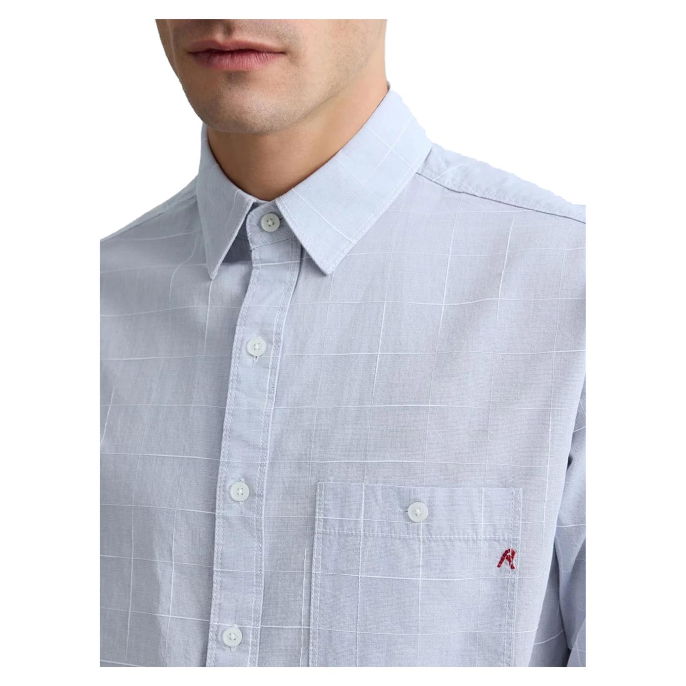 REPLAY CAMICIA ML UOMO - Azzurro - vista 3
