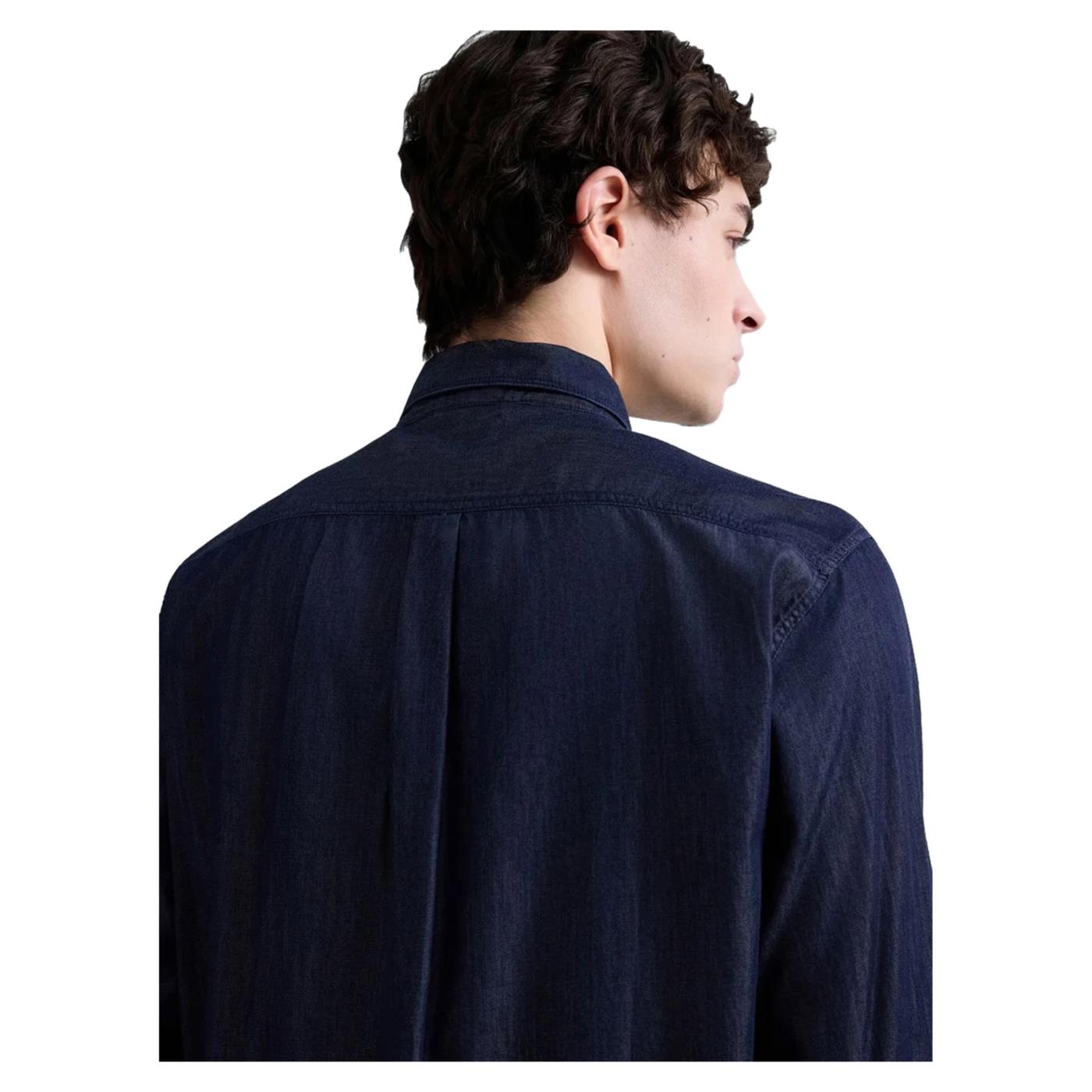 REPLAY CAMICIA ML UOMO - Blu - vista 4