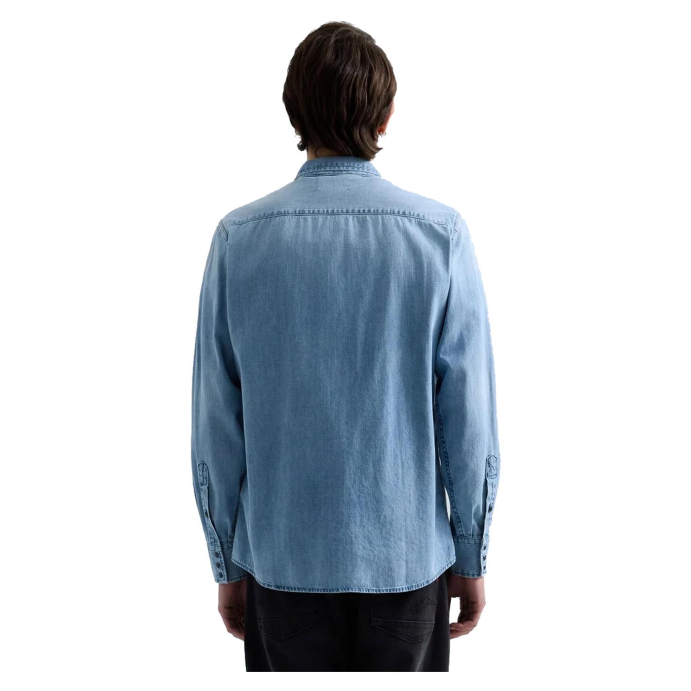 REPLAY CAMICIA WESTERN IN DENIM - Denim - vista 2