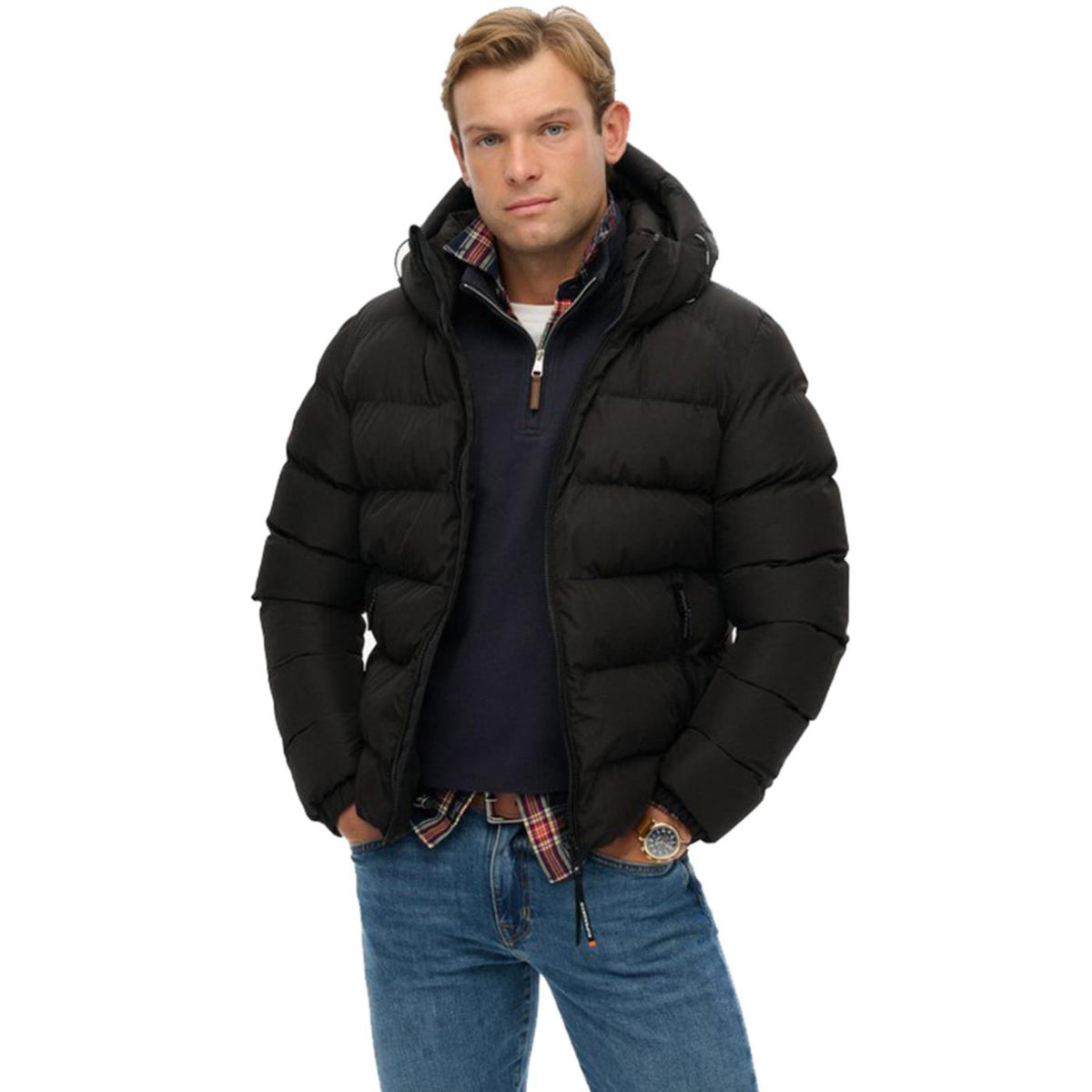 SUPERDRY HOODED SPORTS PUFFER JKT - seconda immagine