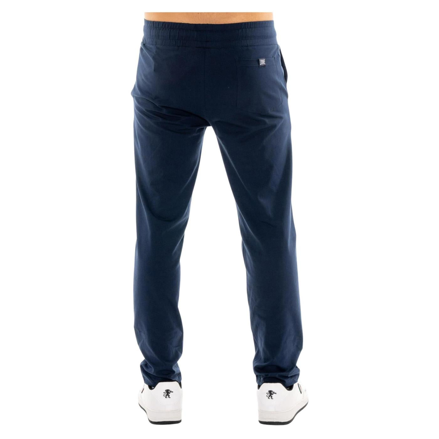 LEONE PANTALONI JERSEY STRETCH - Blu - vista 2