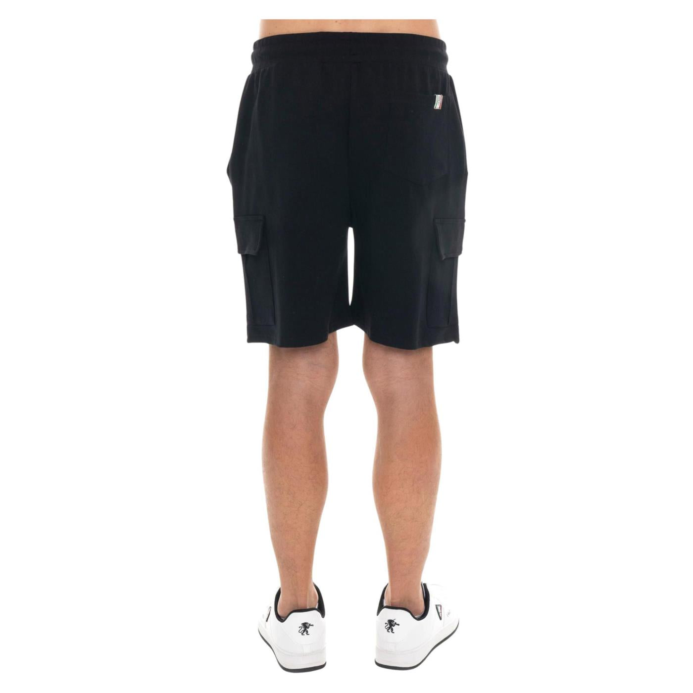 LEONE BERMUDA CARGO IN FELPA - Nero - vista 2
