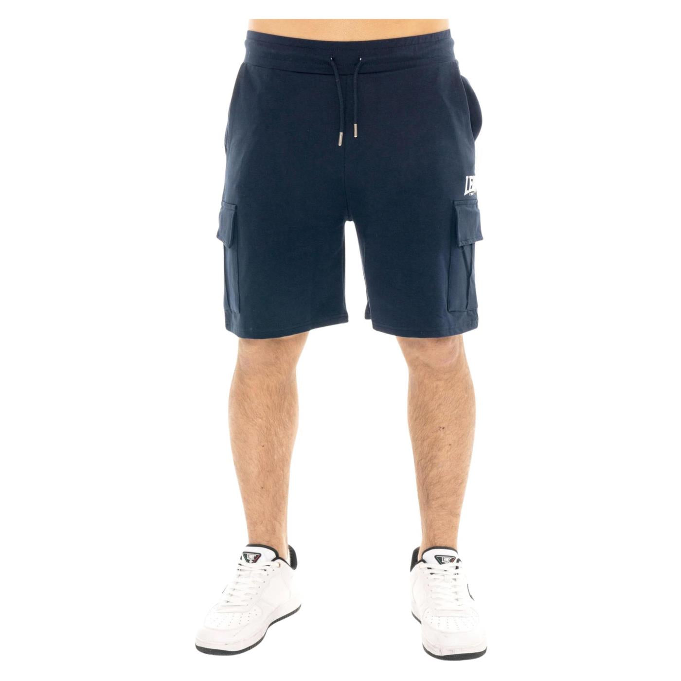 LEONE BERMUDA CARGO IN FELPA - Blu - immagine principale