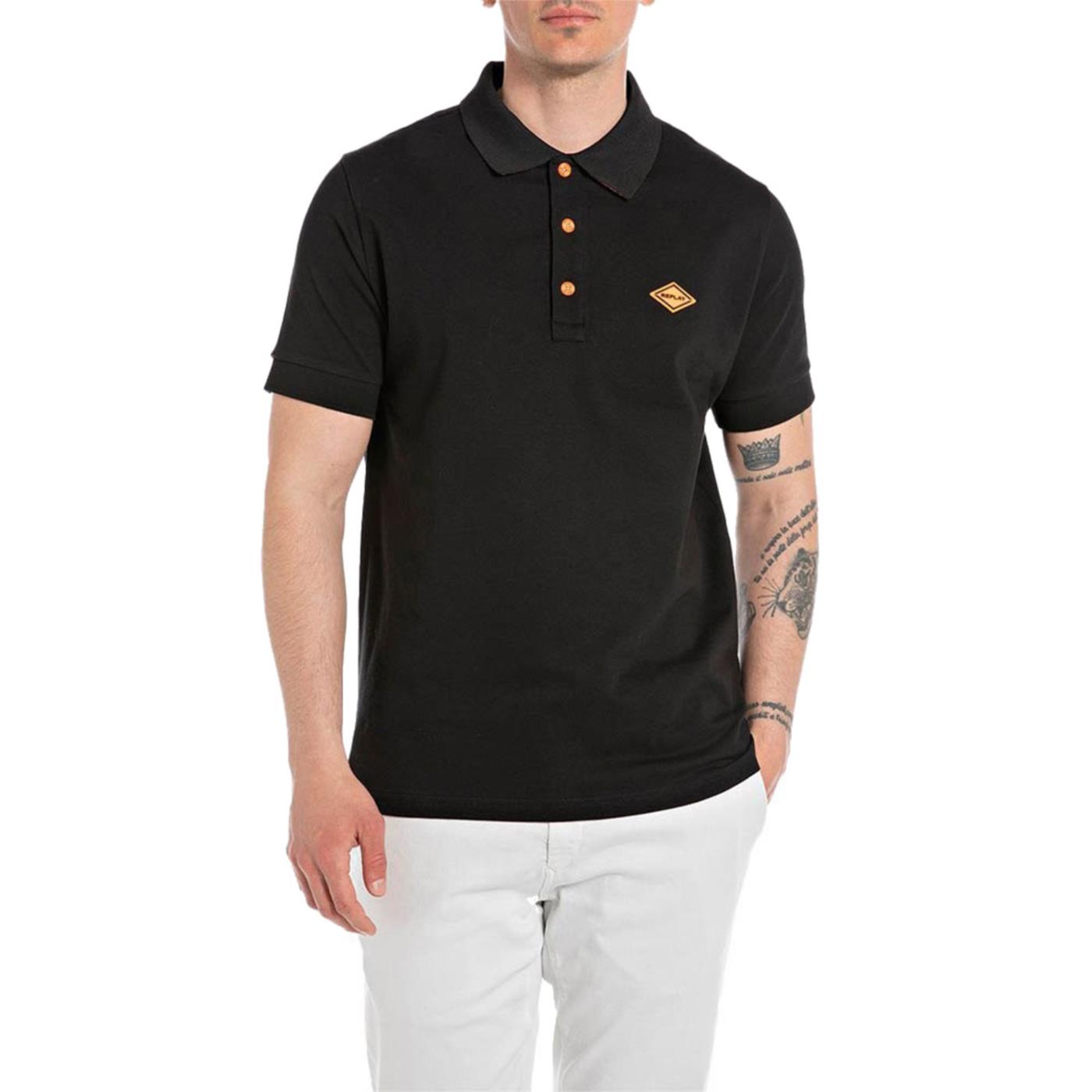REPLAY MEN'S SHORT-SLEEVE POLO SHIRT