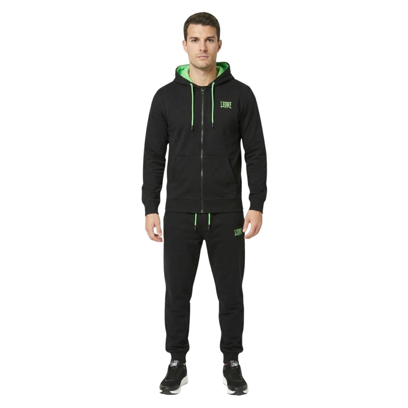 LEONE TUTA FULL ZIP CAPPUCCIO - Nero - immagine principale