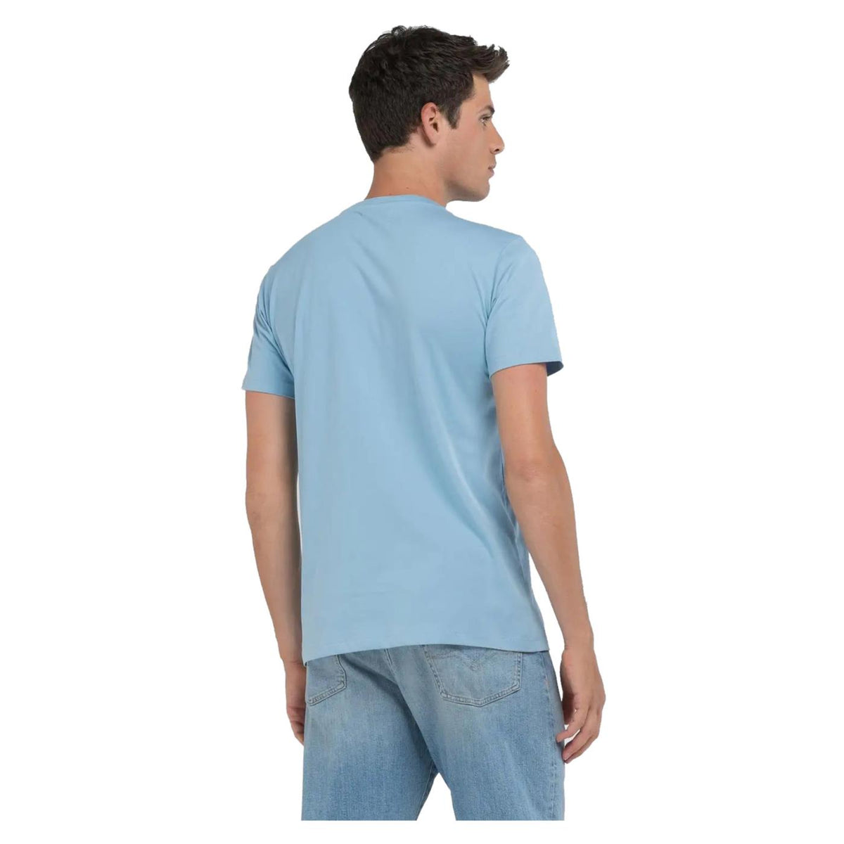 REPLAY JERSEY T-SHIRT WITH EMBROIDERY - seconda immagine