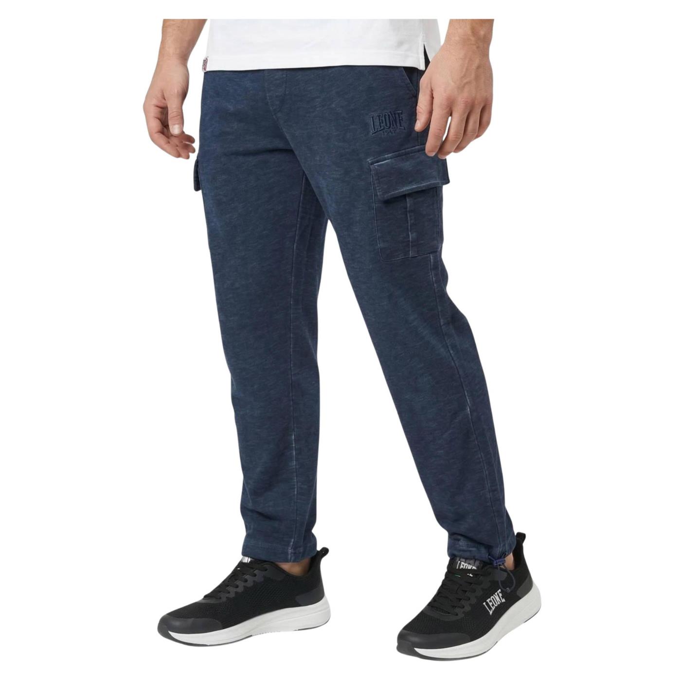LEONE PANTALONI CARGO OLD WASH - Denim - immagine principale