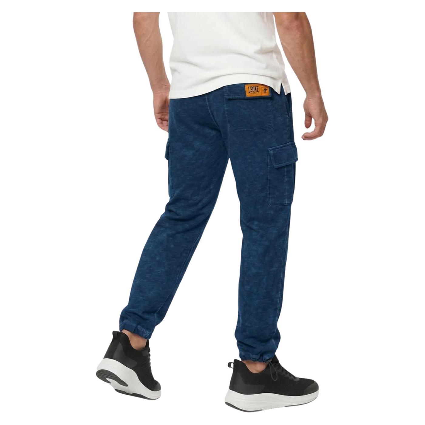 LEONE PANTALONI CARGO OLD WASH - Denim - vista 2