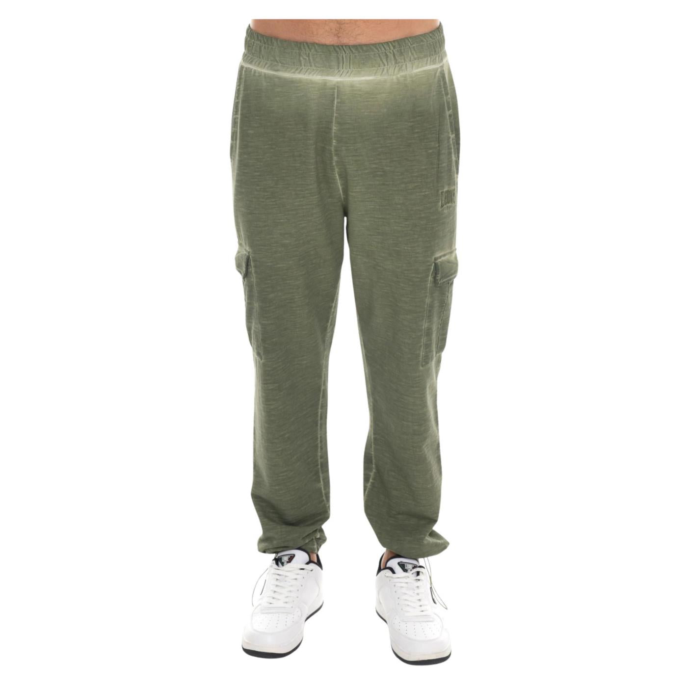 LEONE PANTALONI CARGO OLD WASH - Militare - immagine principale