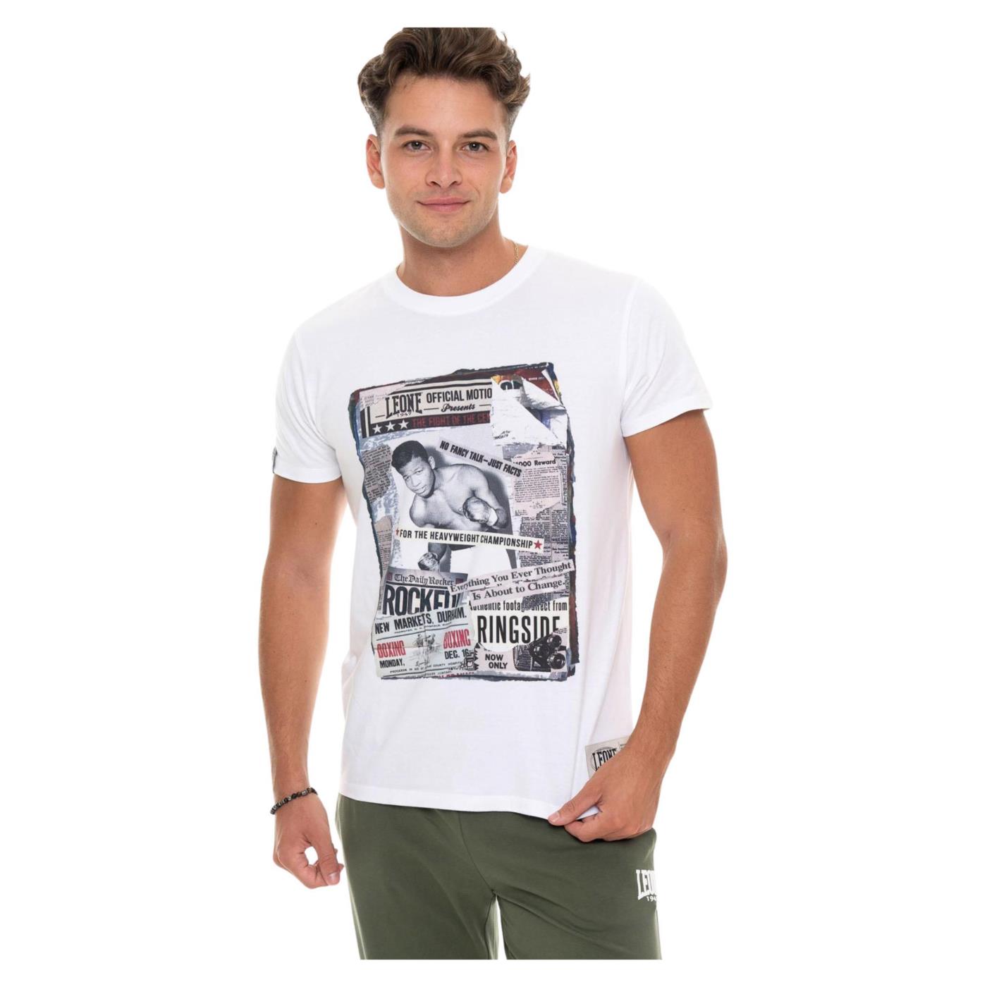 LEONE T-SHIRT GRAPHIC STRETCH - Bianco - vista 2