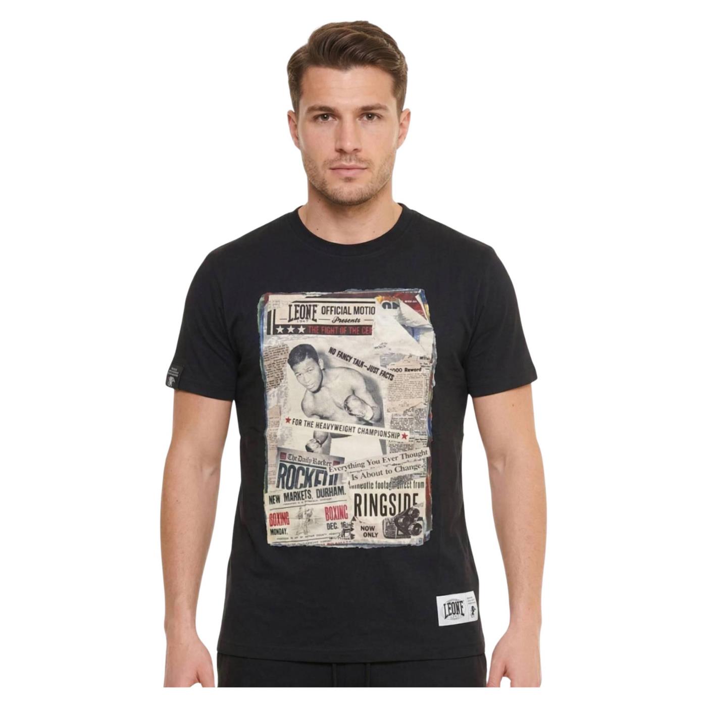 LEONE T-SHIRT GRAPHIC STRETCH - Nero - immagine principale