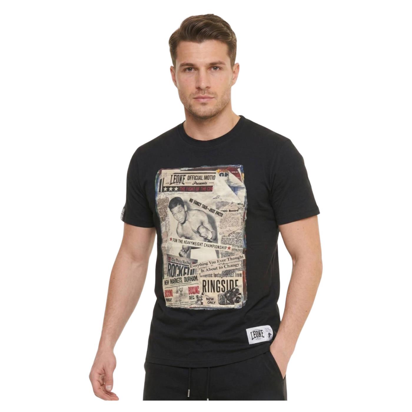 LEONE T-SHIRT GRAPHIC STRETCH - Nero - vista 2