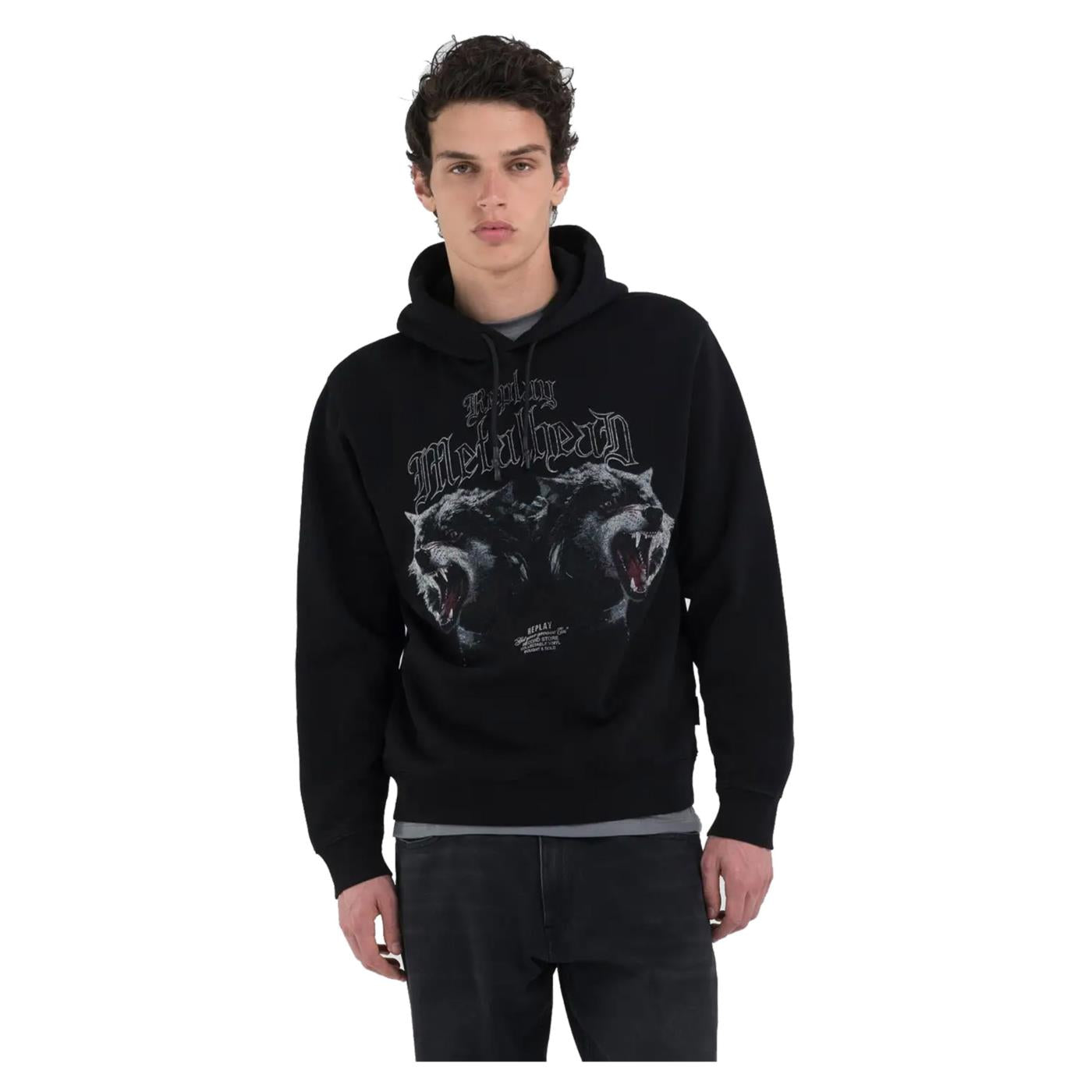 REPLAY MEN'S PRINTED SWEATSHIRT