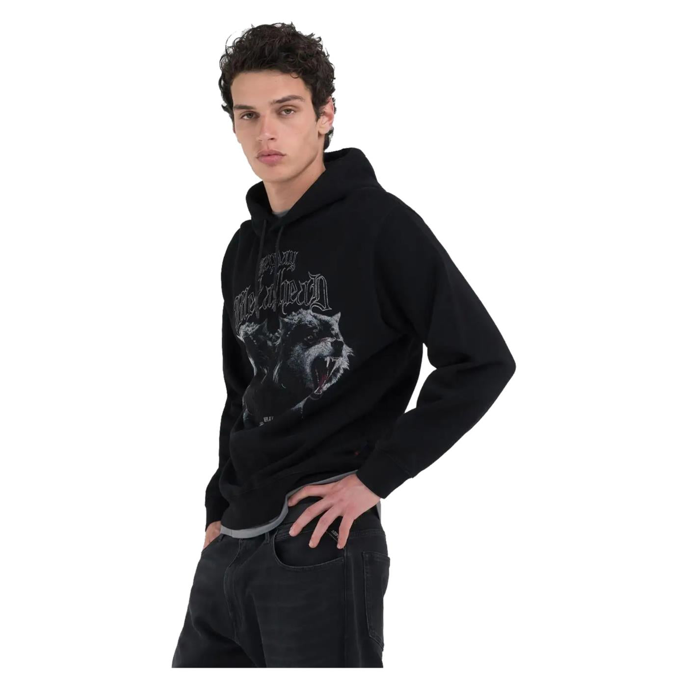 REPLAY FELPA UOMO PRINTED