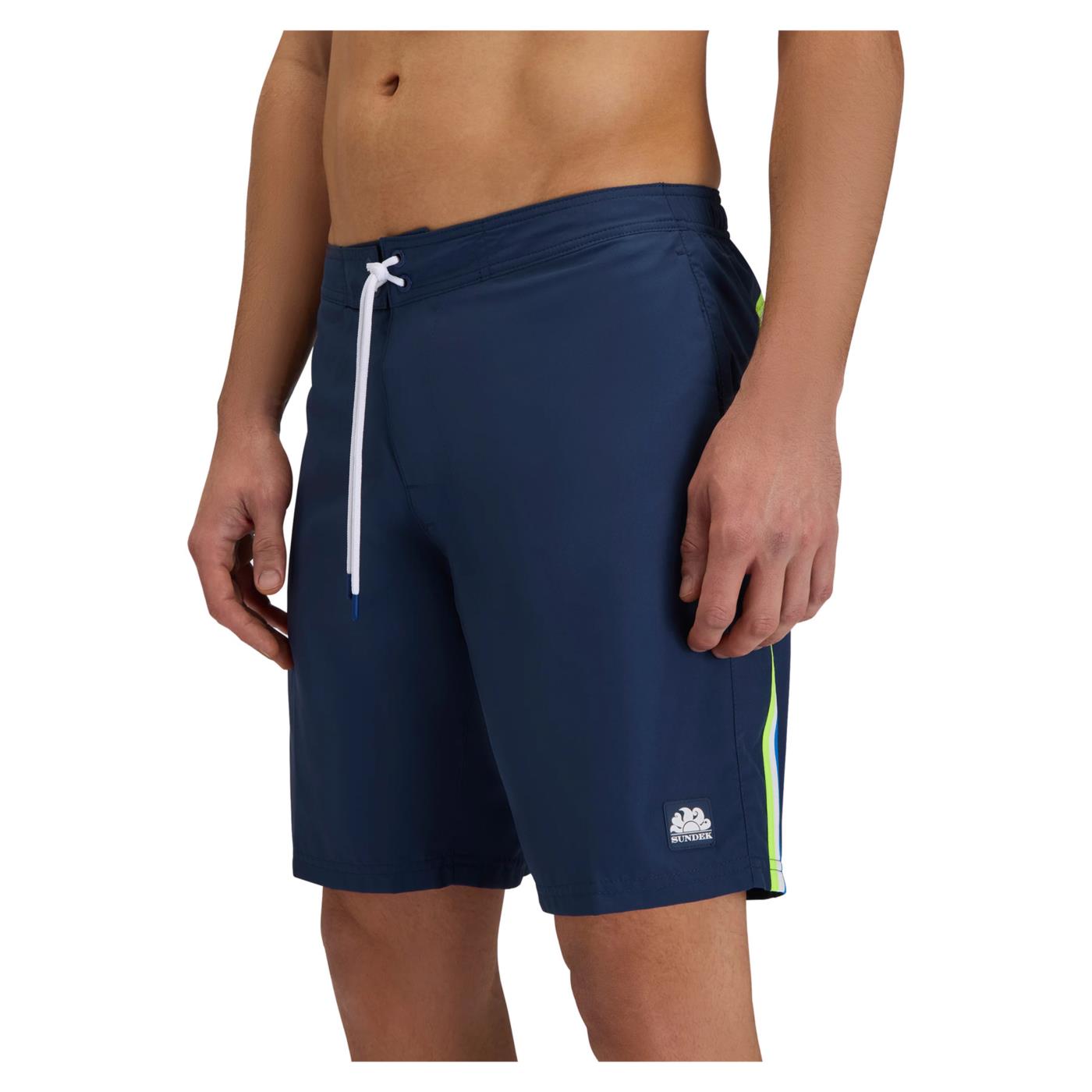 SUNDEK BOARDSHORT RAINBOW LONG - Blu - vista 5