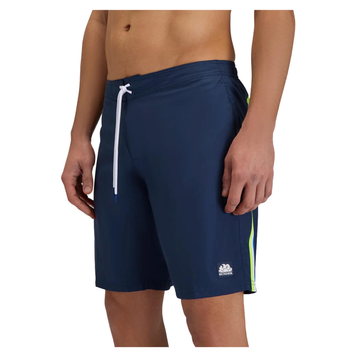 SUNDEK BOARDSHORT RAINBOW LONG - Blu - vista 8