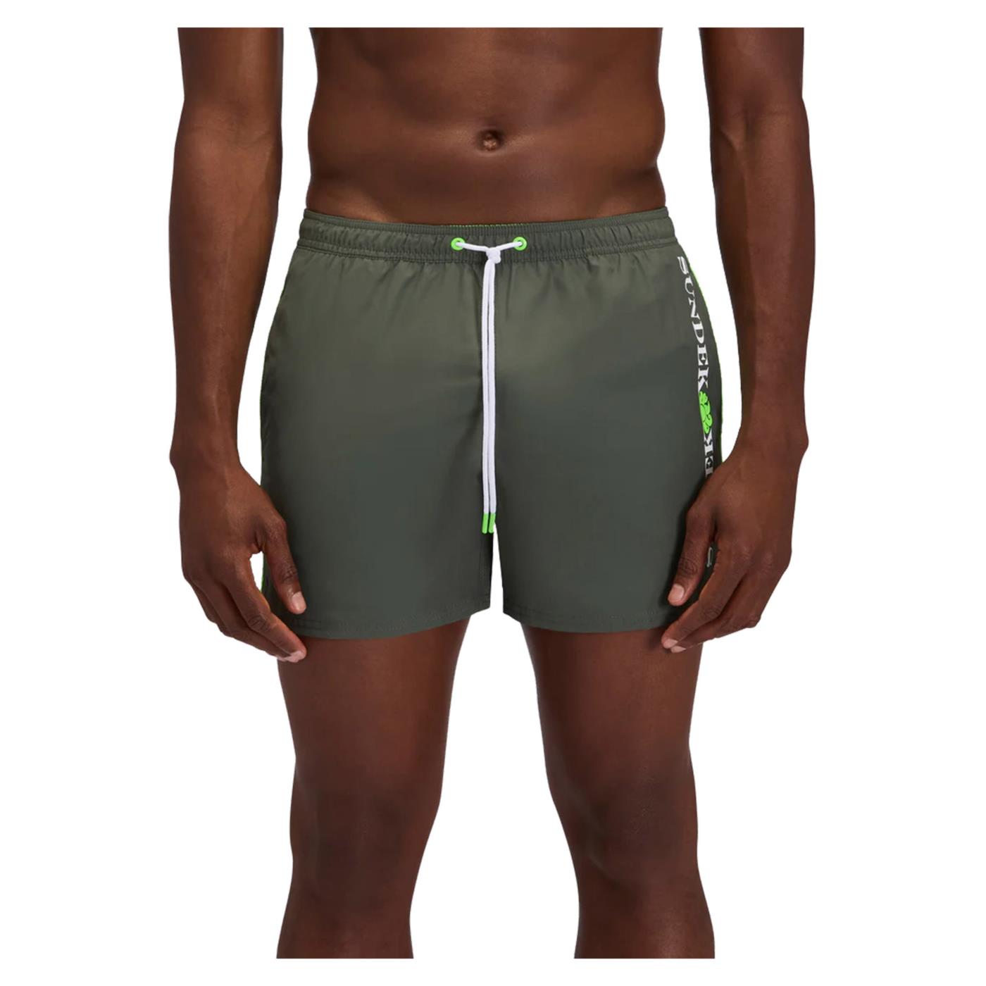 SUNDEK BOARDSHORT PIPING BASIC - Militare - immagine principale