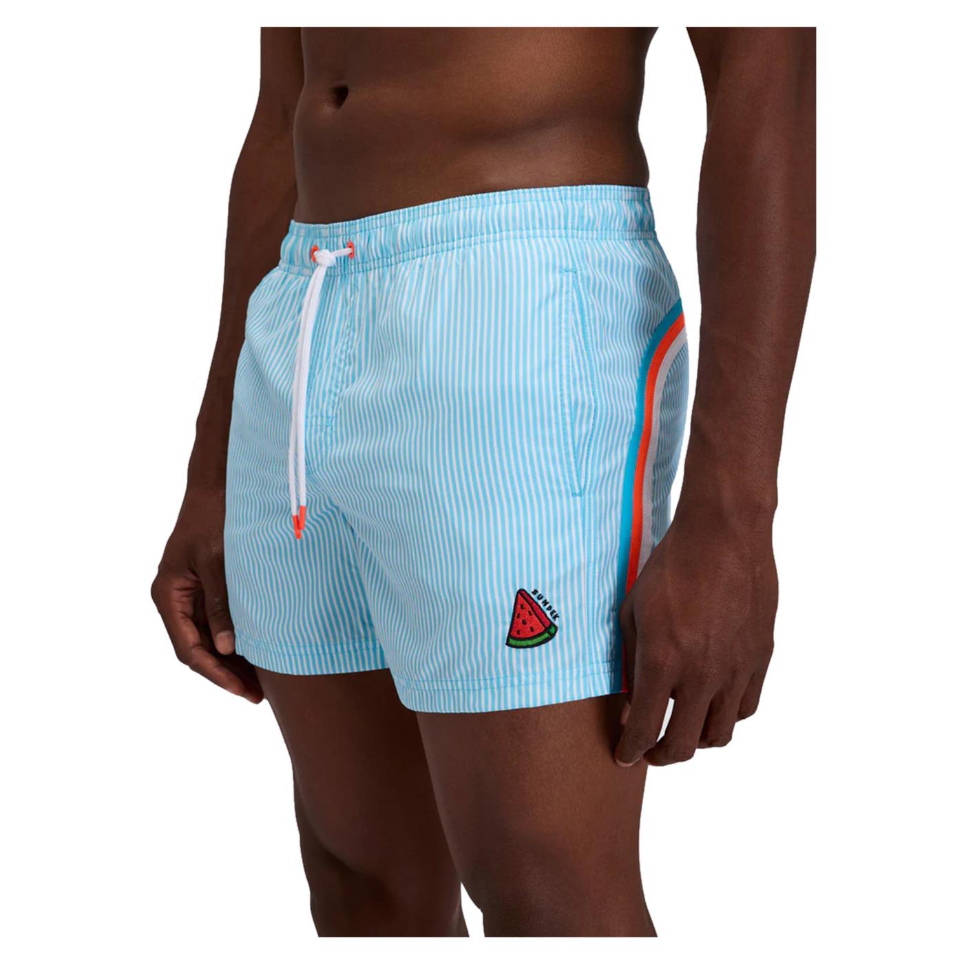 SUNDEK AOP PRINTED BOARDSHORT - Azzurro - vista 3