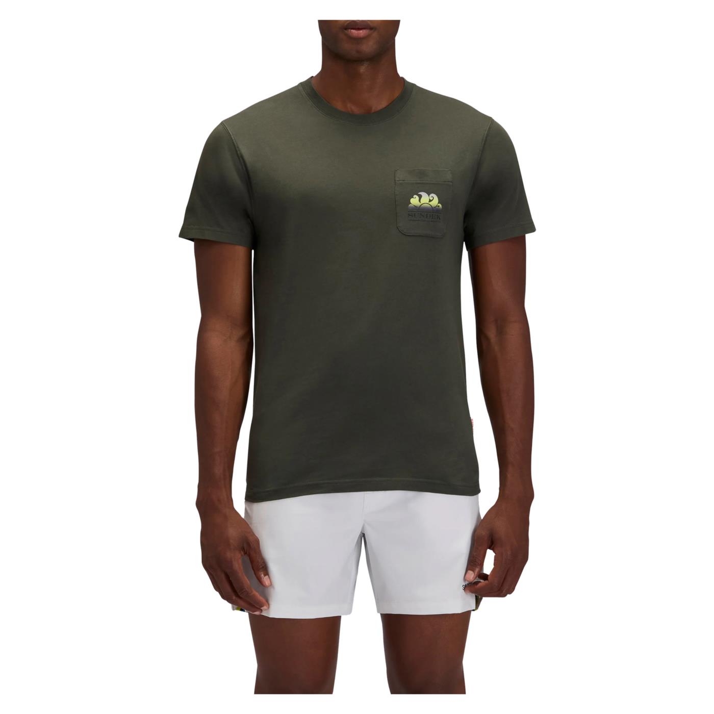 SUNDEK T-SHIRT NEW HERBERT - Militare - vista 3