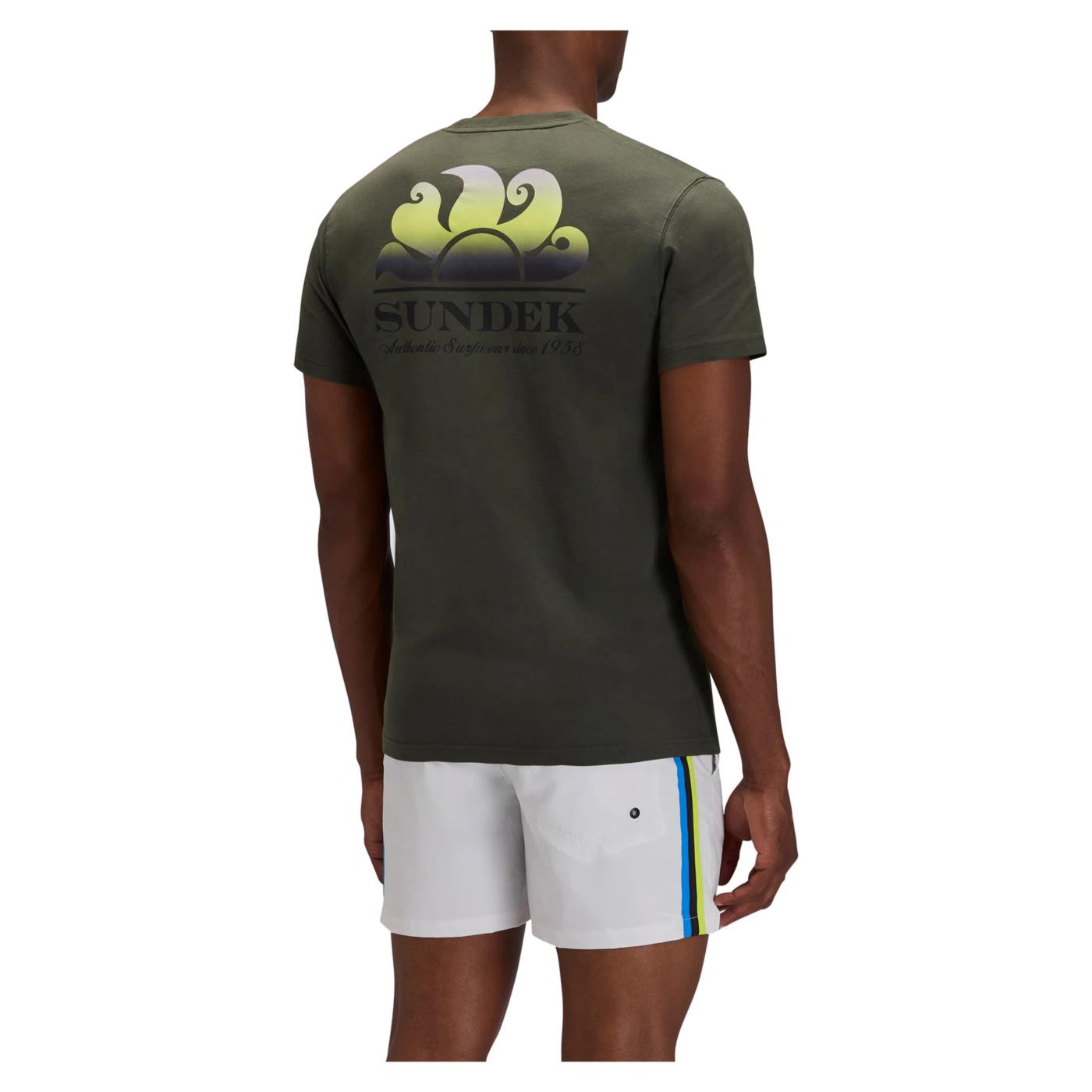 SUNDEK T-SHIRT NEW HERBERT - Militare - vista 6