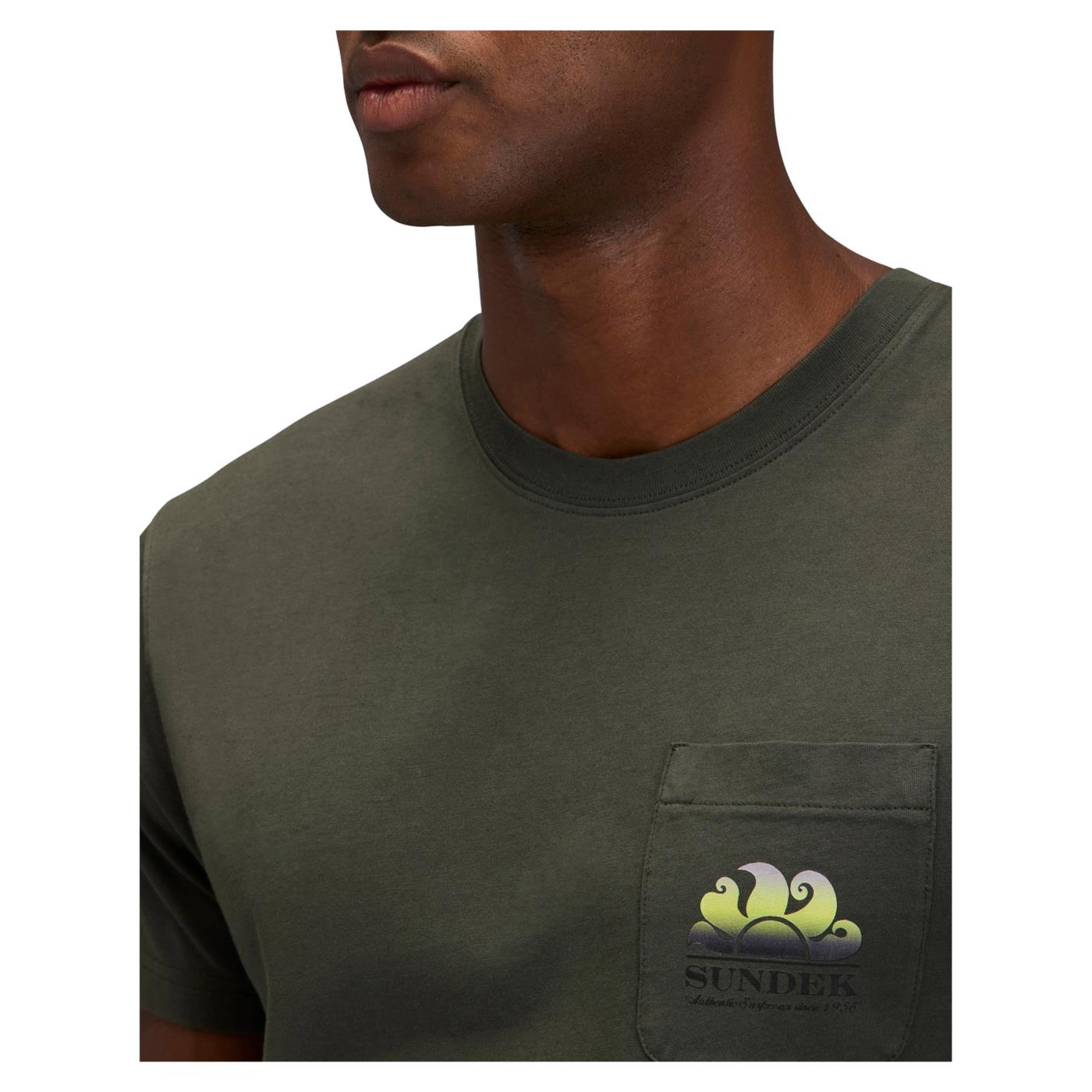SUNDEK T-SHIRT NEW HERBERT - Militare - vista 7
