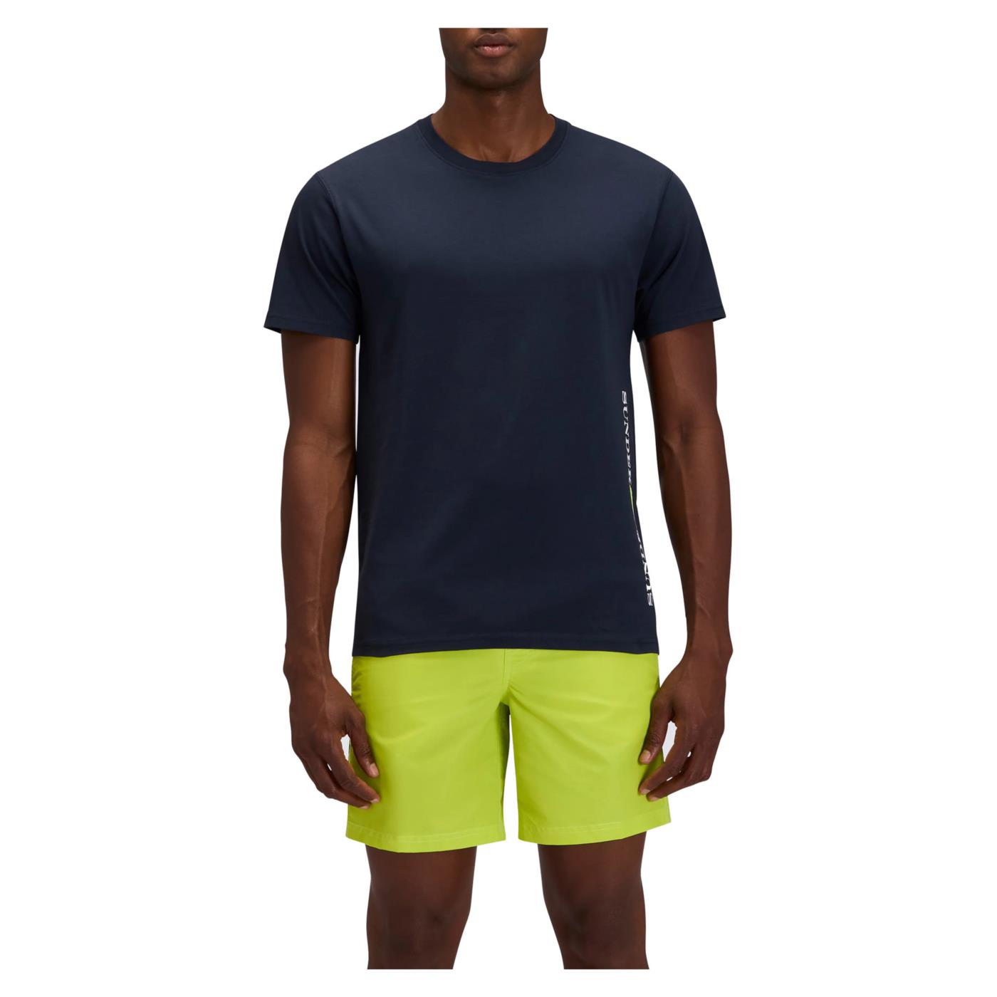 SUNDEK T-SHIRT SS BEACH - Blu - vista 2