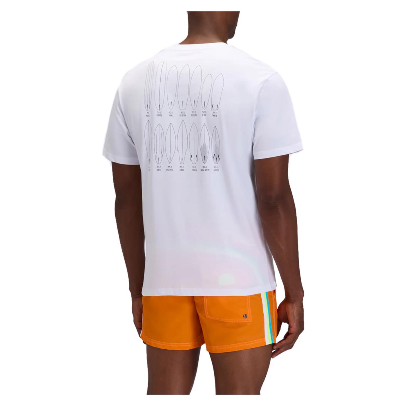 SUNDEK T-SHIRT BEACH SMALL PRINT - Bianco - vista 2
