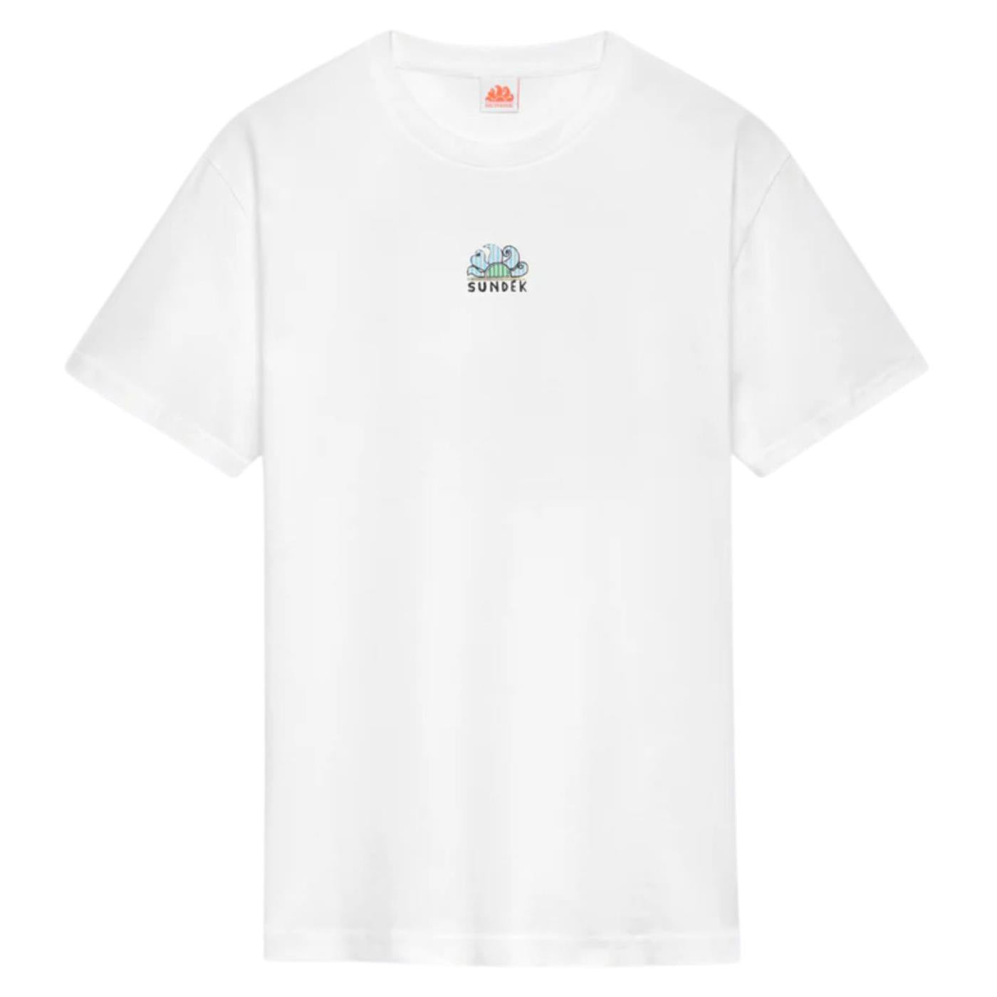 SUNDEK T-SHIRT SMALL LOGO - Bianco - vista 8