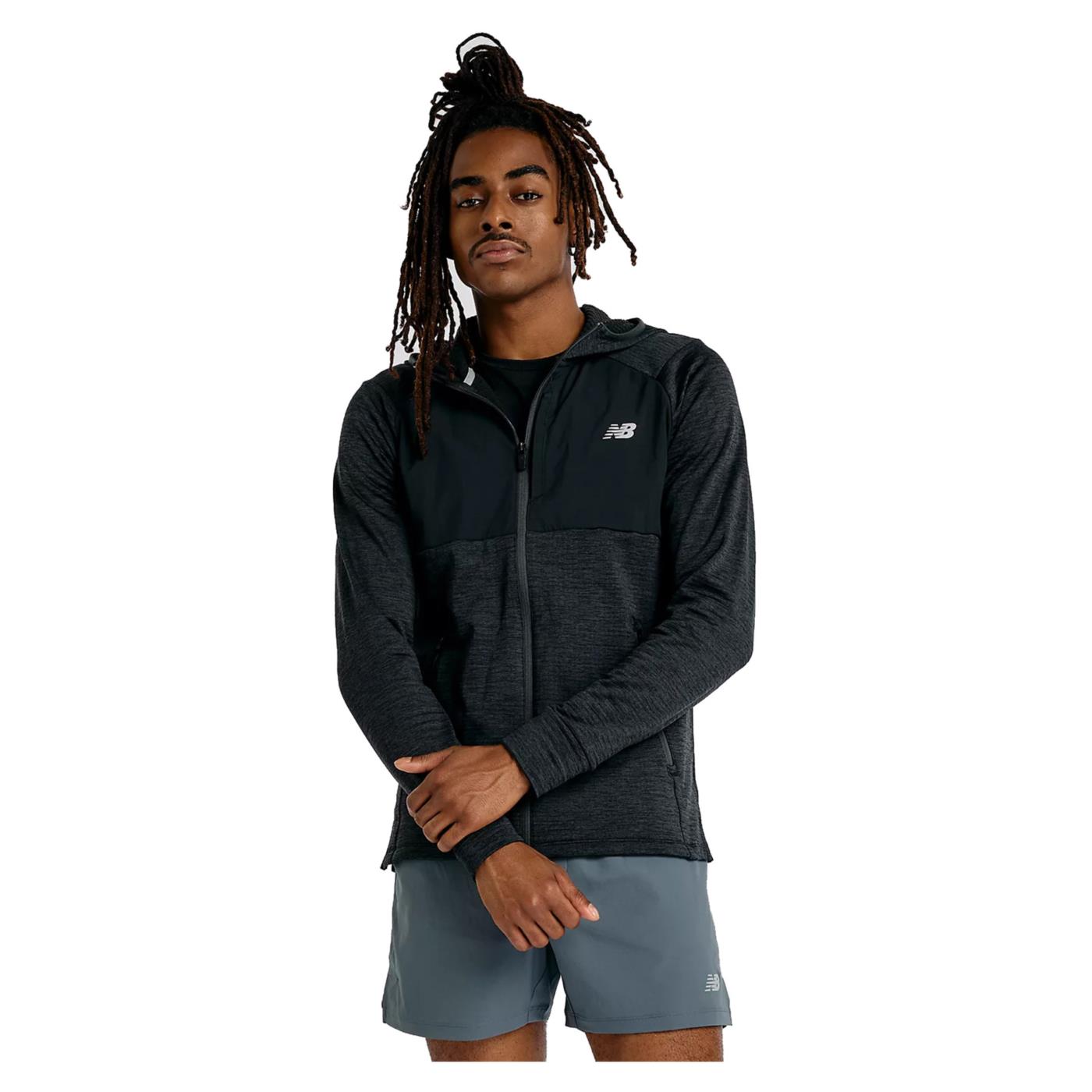 NEW BALANCE HEAT GRID HOODED FULL ZIP