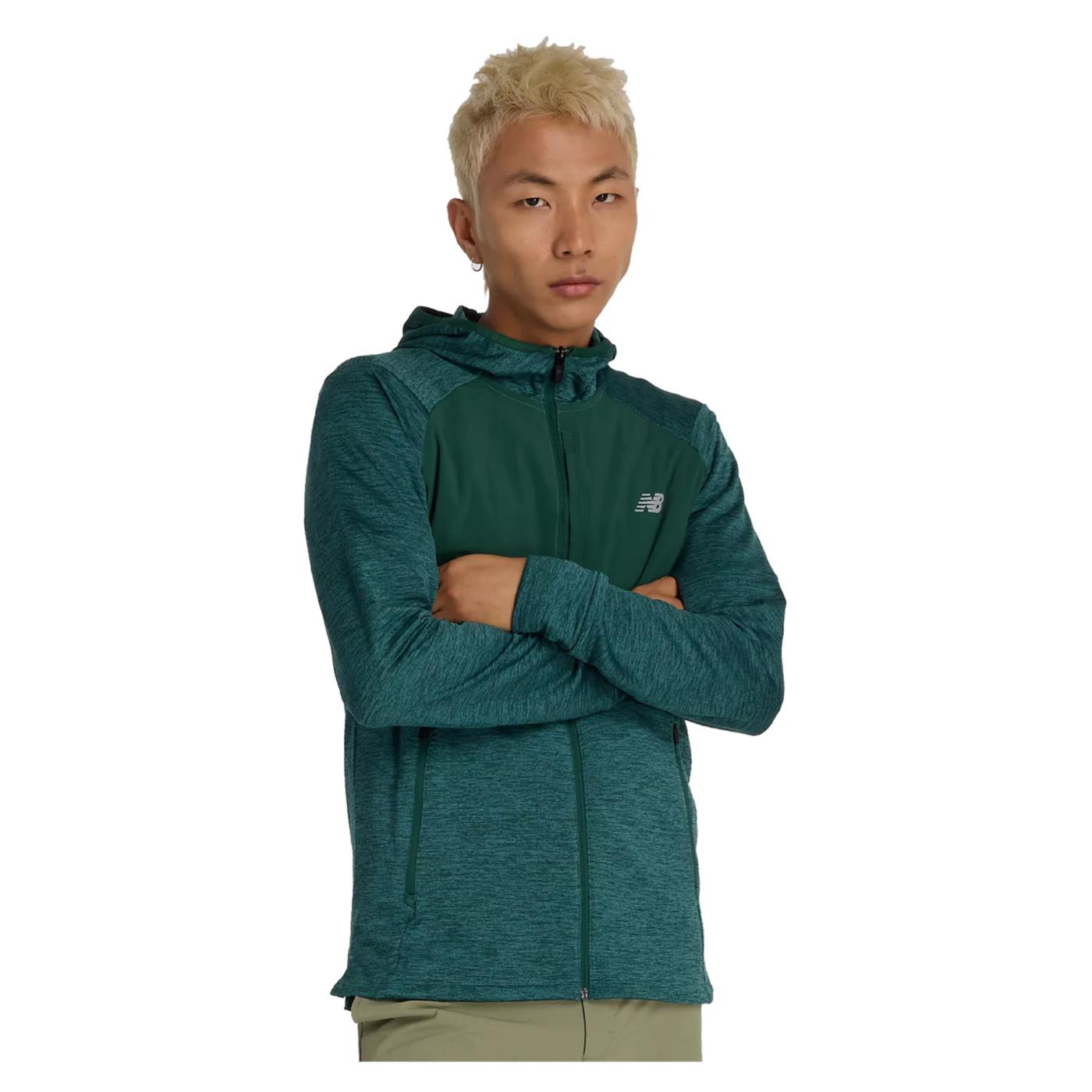 NEW BALANCE HEAT GRID HOODED FULL ZIP