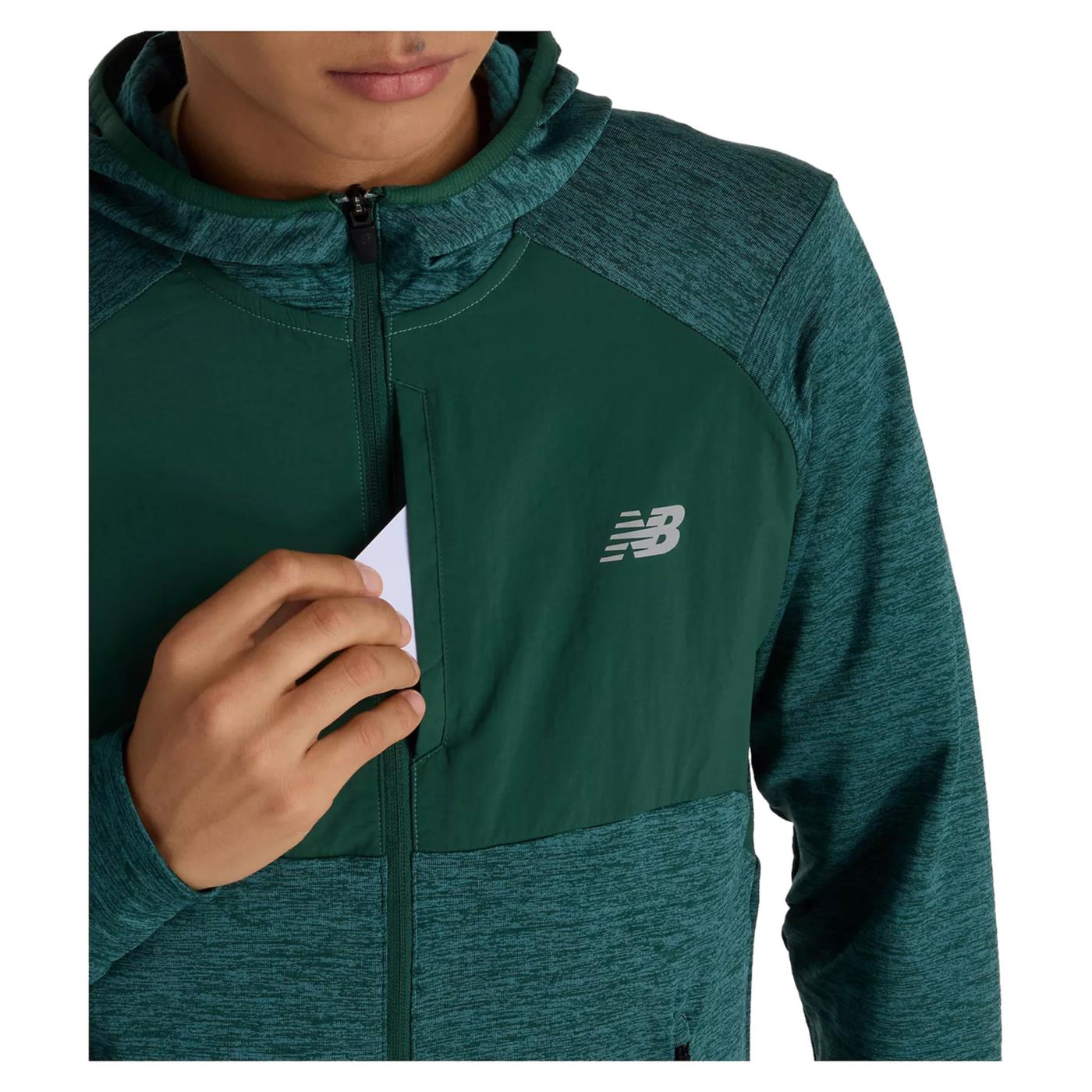 NEW BALANCE HEAT GRID HOODED FULL ZIP