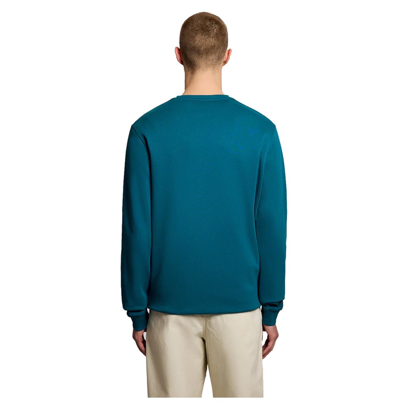 LYLE & SCOTT CREW NECK SWEATSHIRT - Turchese - vista 2