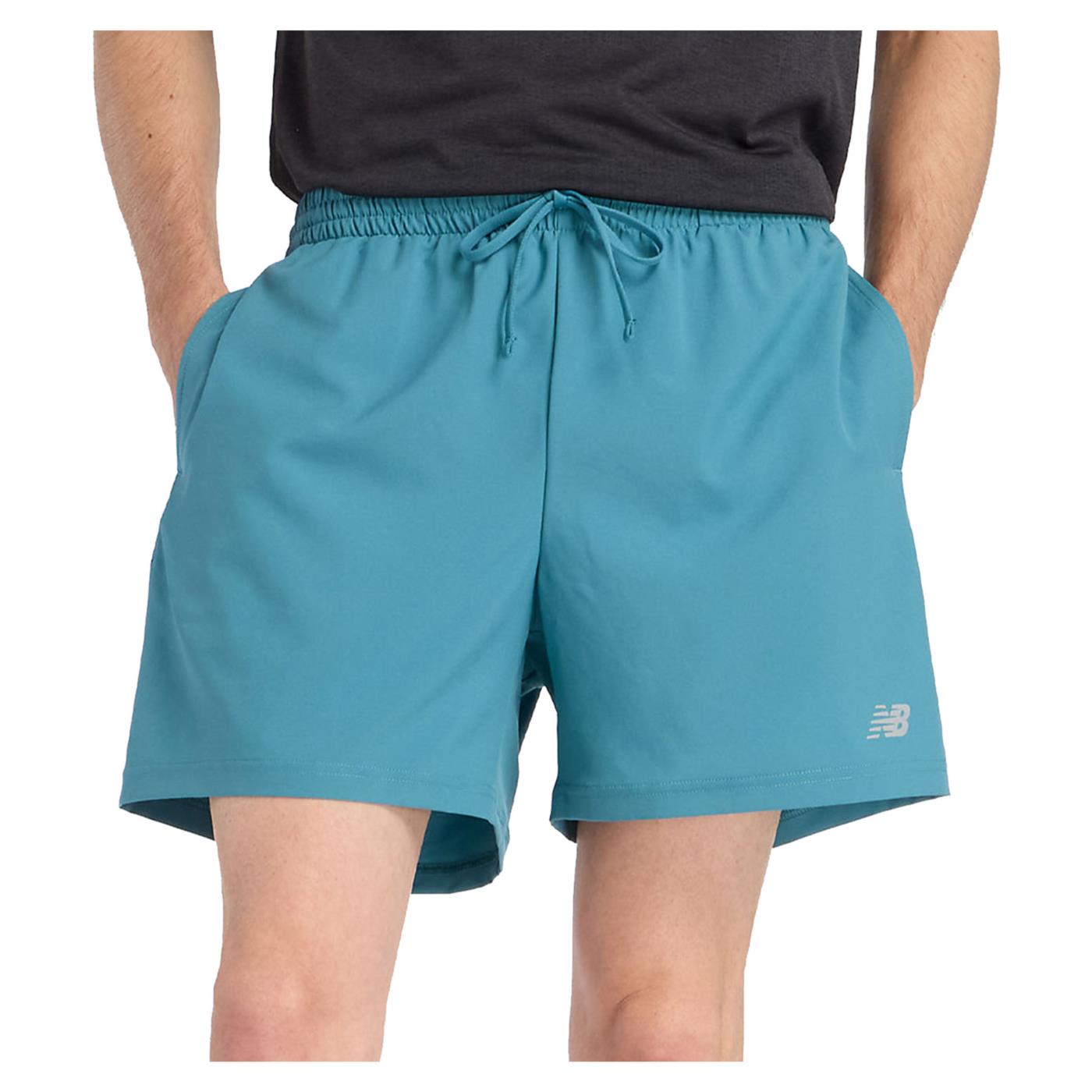 NEW BALANCE RUN ESSENTIALS SHORT 5IN - Turchese - immagine principale
