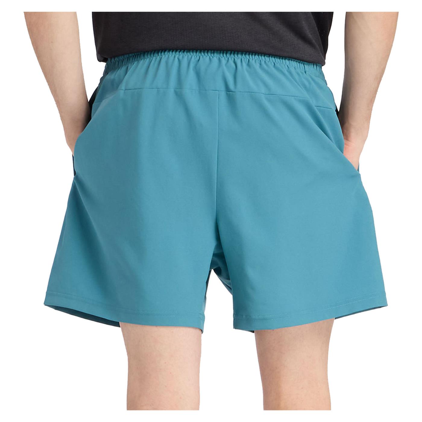 NEW BALANCE RUN ESSENTIALS SHORT 5IN - Turchese - vista 2