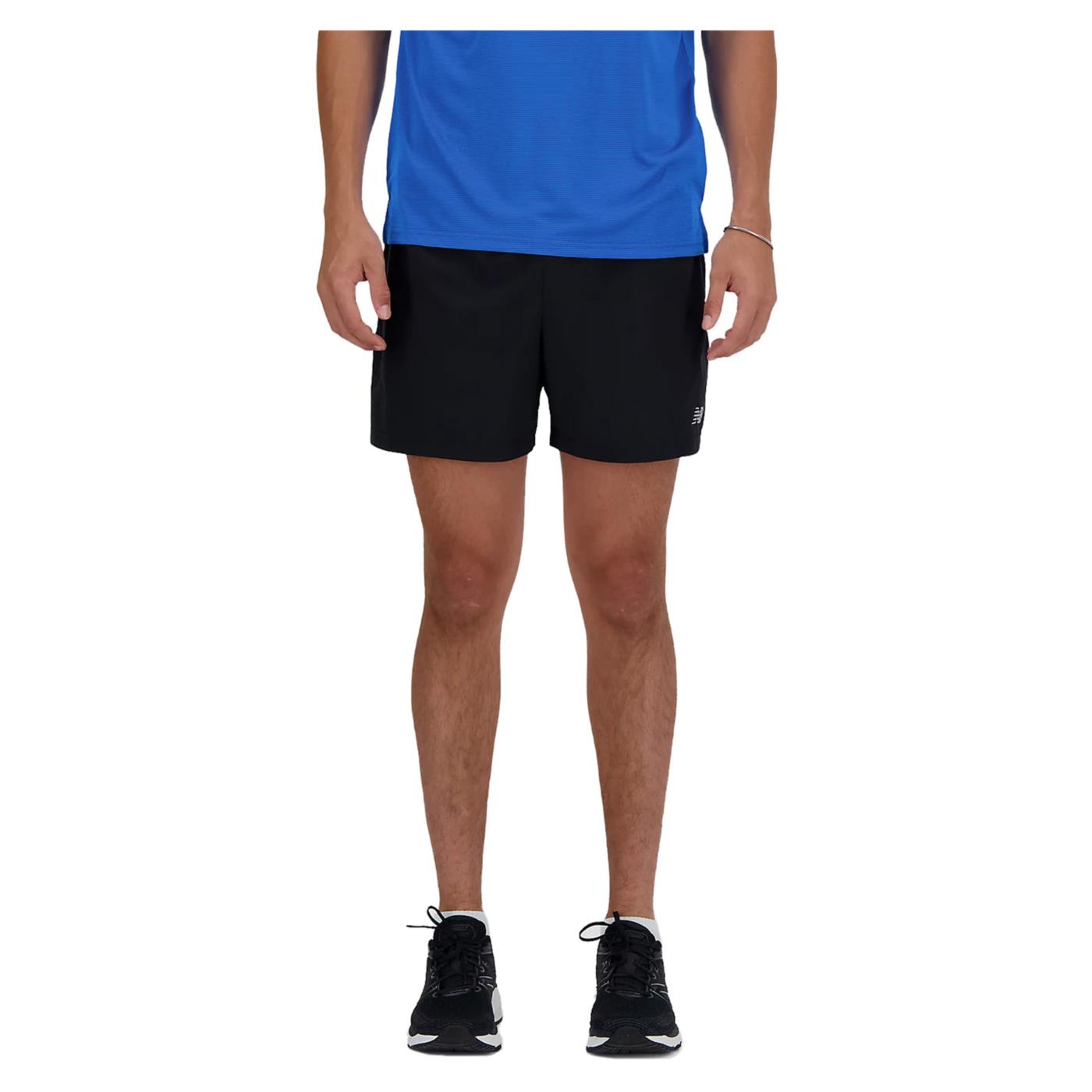 NEW BALANCE RUN ESSENTIALS SHORT 5IN - Nero - immagine principale
