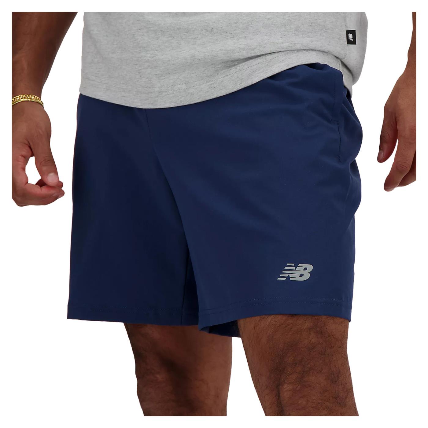 NEW BALANCE SPORT ESSENTIALS SHORT - Blu - vista 3