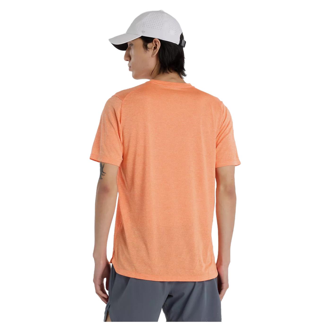 NEW BALANCE RUN ATHLETICS T-SHIRT - Arancione - vista 2