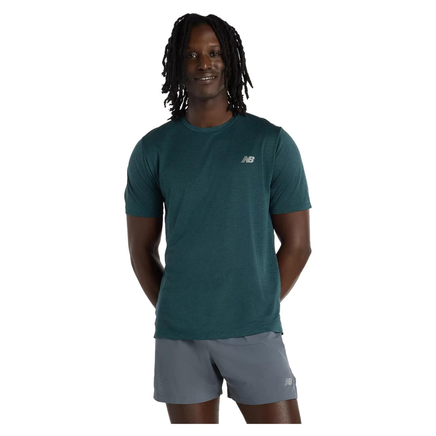 NEW BALANCE RUN ATHLETICS T-SHIRT - Verde - immagine principale
