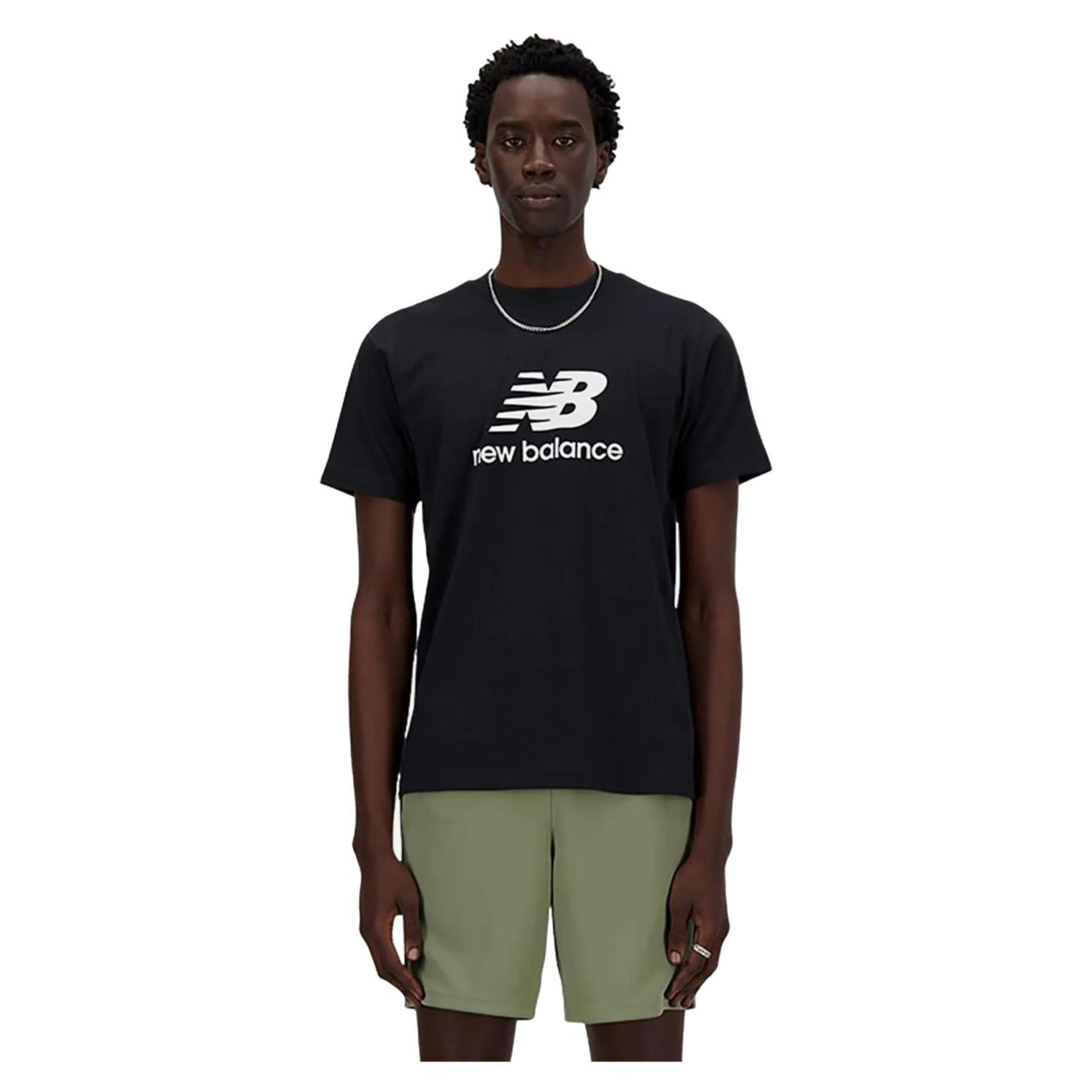 NEW BALANCE SPORT ESSENTIALS LOGO TEE - C1-nero - immagine principale