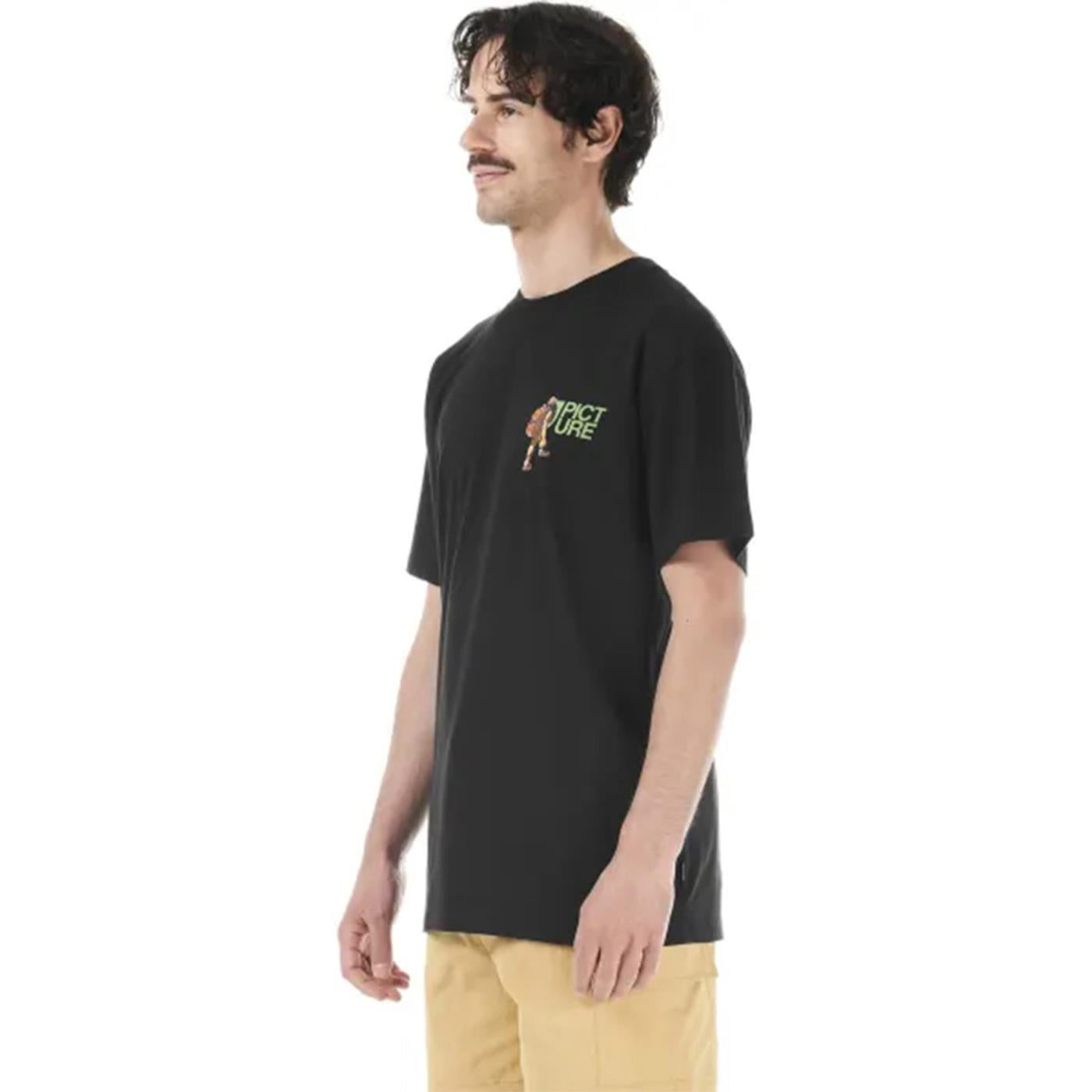 PICTURE NIGHTKING TEE - Nero - vista 2