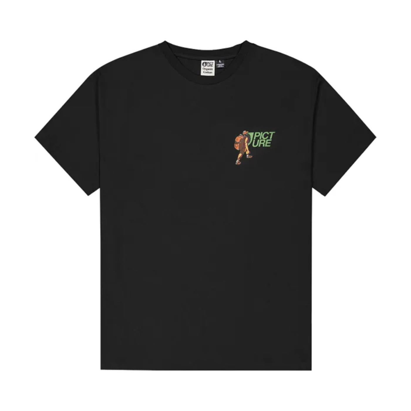 PICTURE NIGHTKING TEE - Nero - vista 3