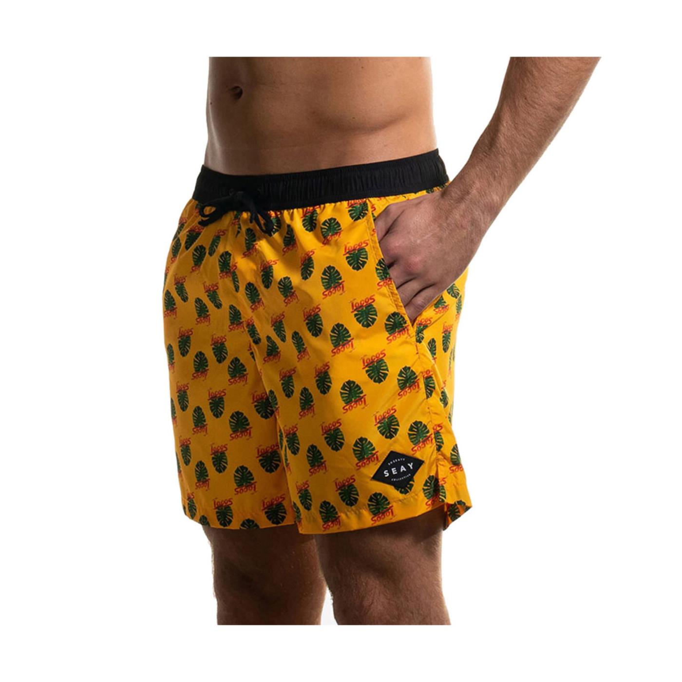 SEAY BOXER YELLOW MONSTERA